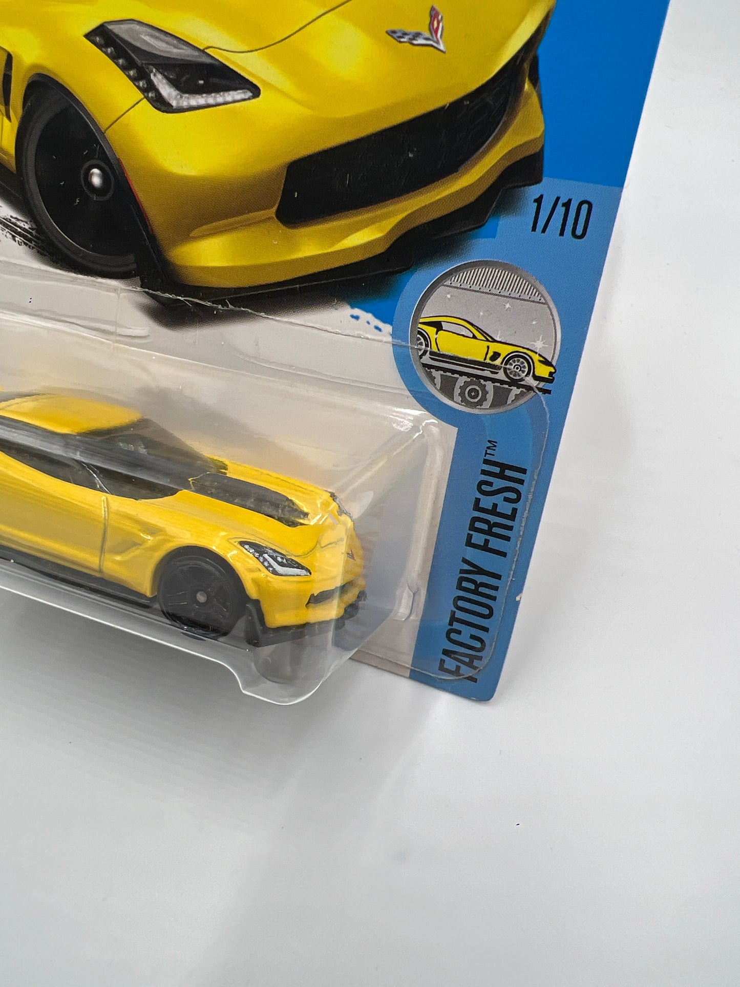 2017 Hot Wheels Factory Fresh #128 Corvette C7 Z06 Yellow 7C