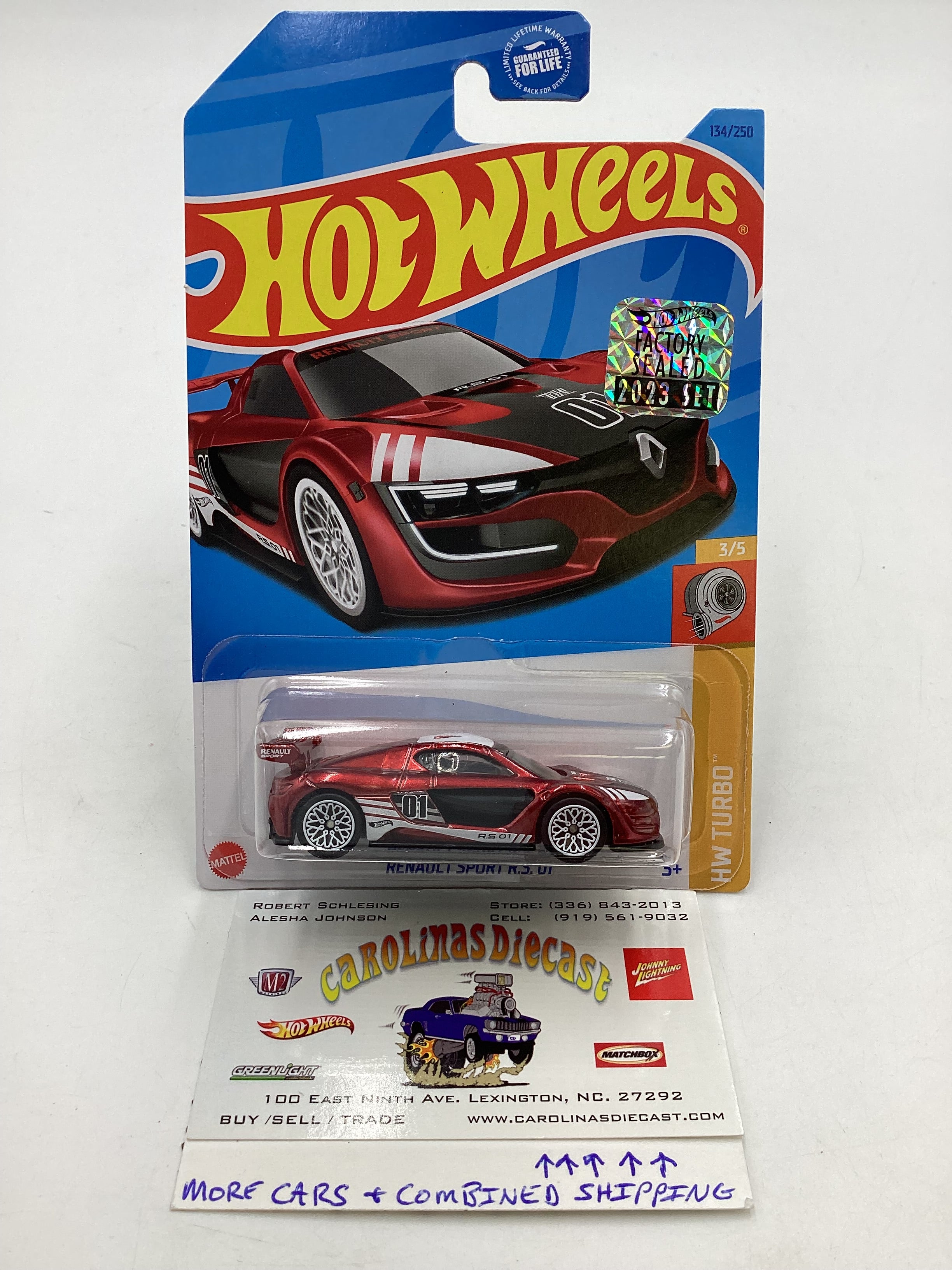 Hot Wheels popular 2023 Super Treasure Hunt Renault Sport US Card