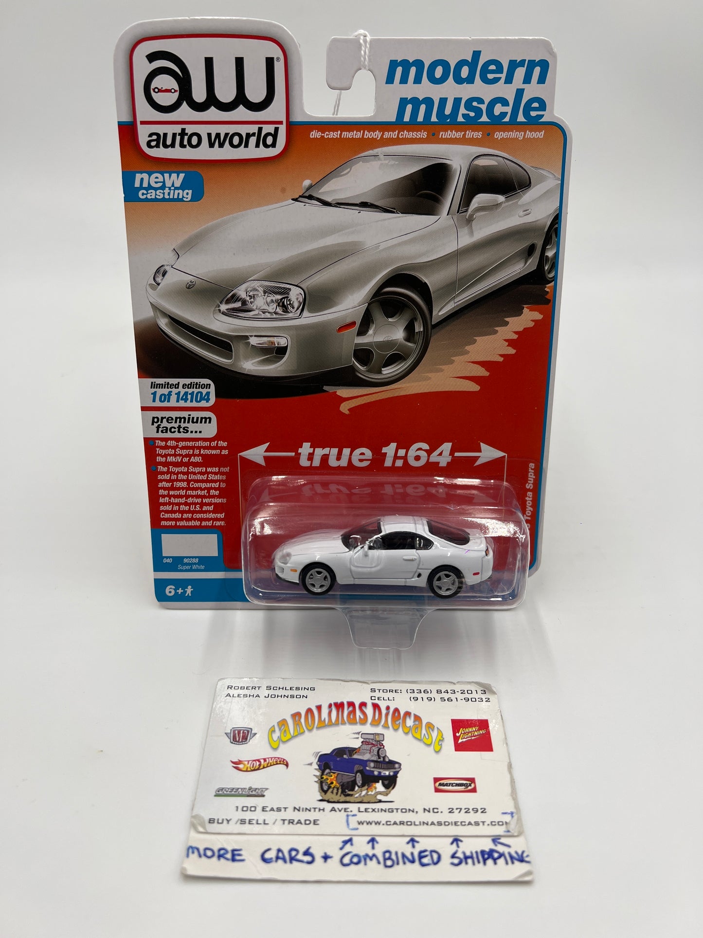 Auto World Modern Muscle Release 1 Version B 1993 Toyota Supra Super White 232E