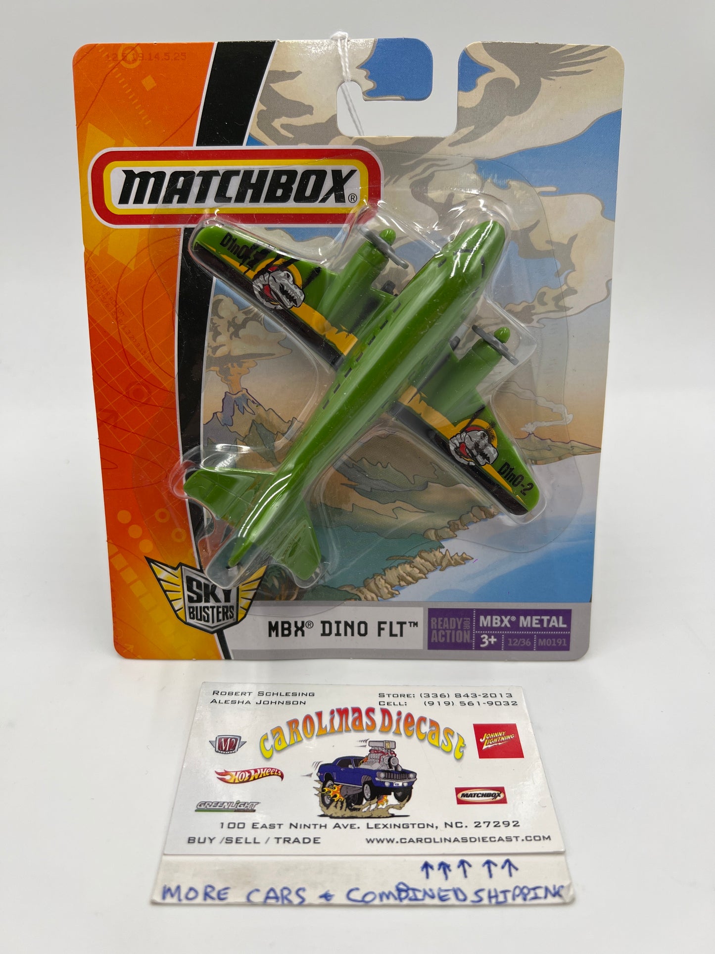 Matchbox Sky Busters MBX Metal #12 Dino FLT Green