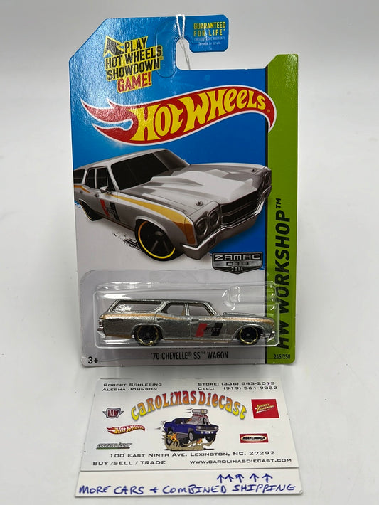 Hot Wheels 2014 HW Workshop 70 Chevelle SS Wagon Zamac #245 148F