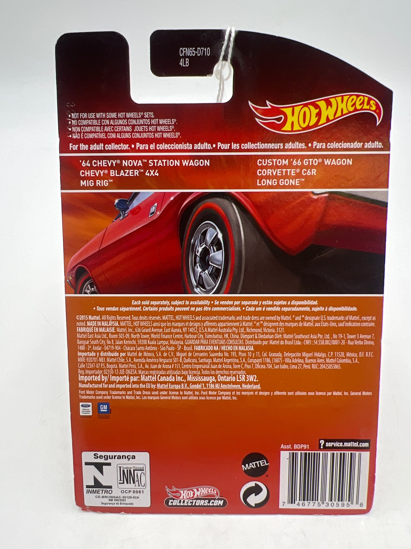 Hot Wheels 2016 Redline Series 64 Chevy Nova Station Wagon #13 158C