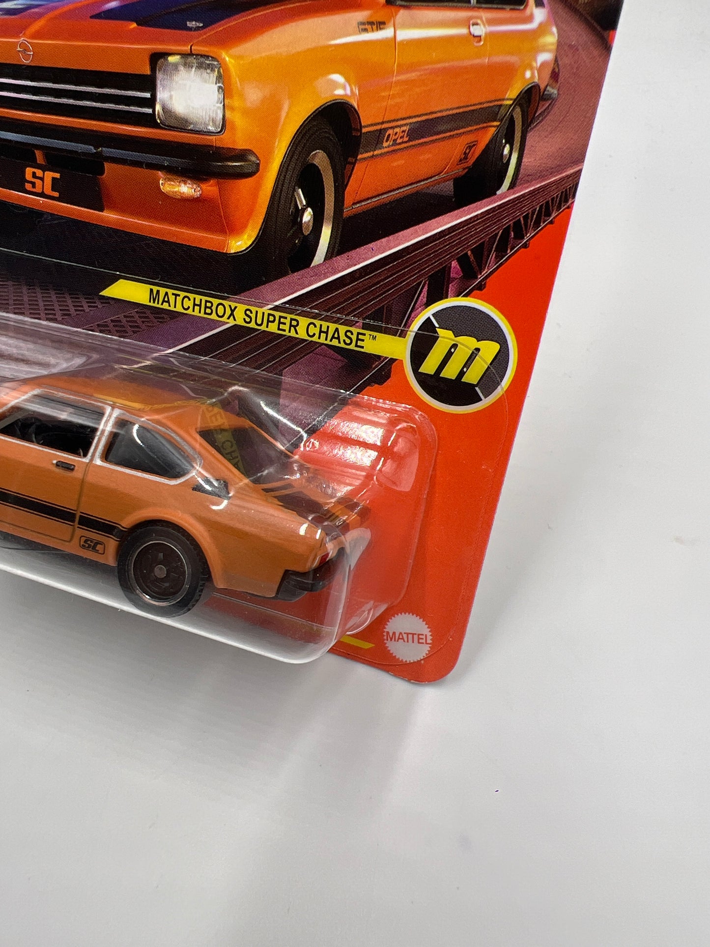 2024 Matchbox Super Chase 1975 Opel Kadett C GT-E Orange W/Protector