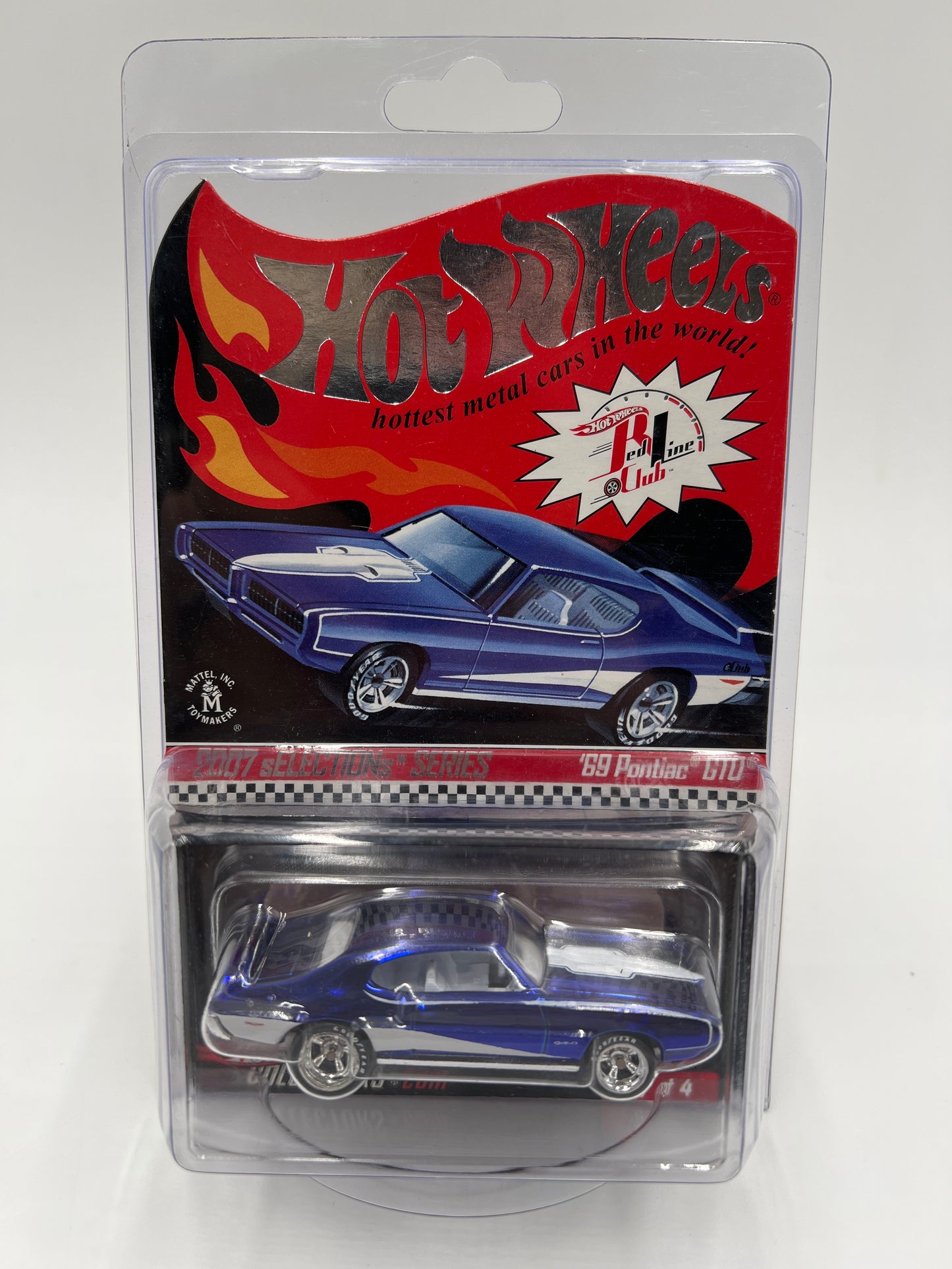 2007 Hot Wheels RLC sELECTIONs Series #3B 69 Pontiac GTO Blue 2203/9015 W/Protector