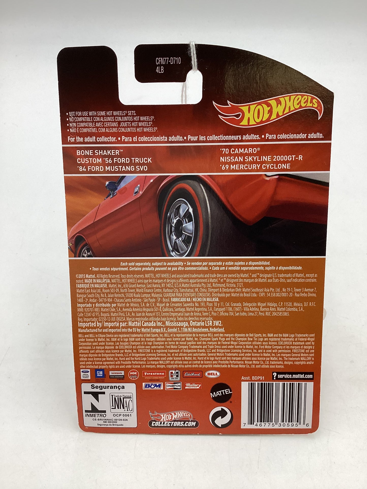 Hot wheels 2016 Redline 12/18 69 Mercury Cyclone 158D