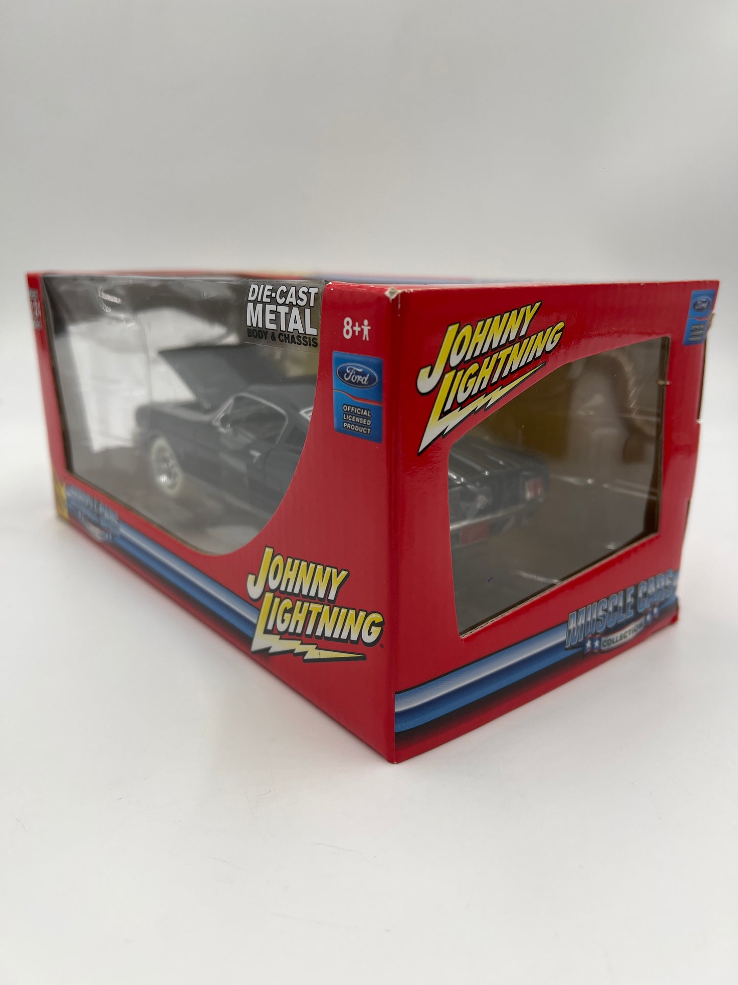 Johnny Lightning 1:24 Scale White Lightning Chase Muscle Cars 1965 Ford Mustang Black VHTF