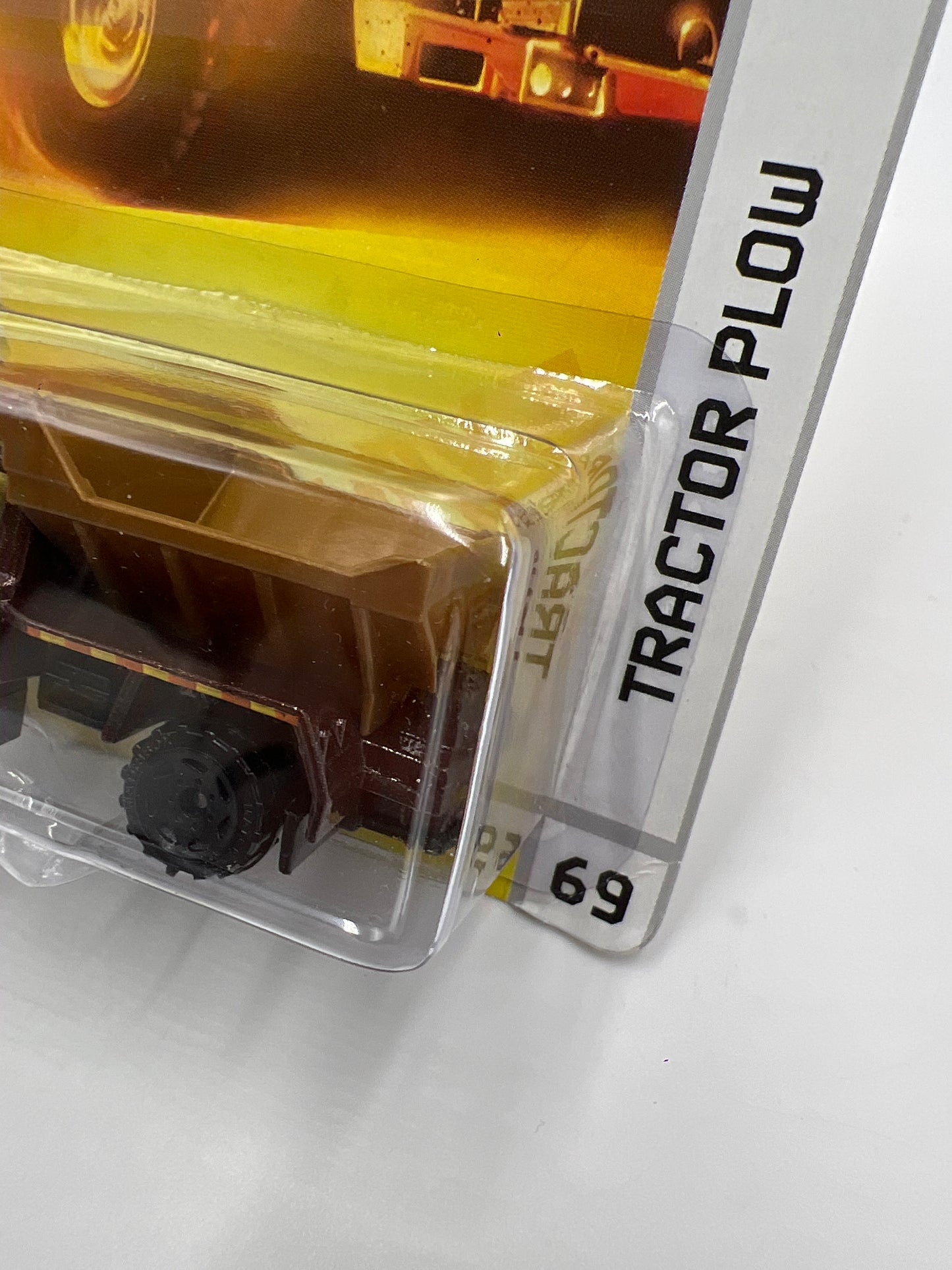 Matchbox Farm #69 Tractor Plow Brown Blister Not Perfect 217E