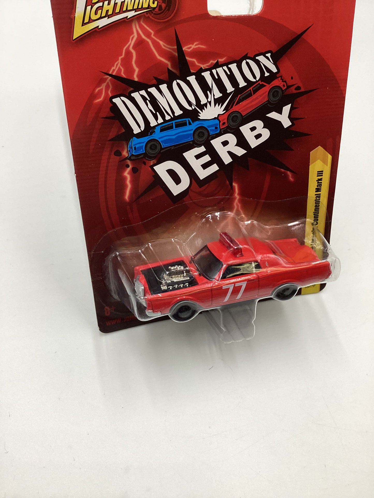 Johnny lightning Demolition Derby #26 1969 Lincoln Continental Mark III Red 227H