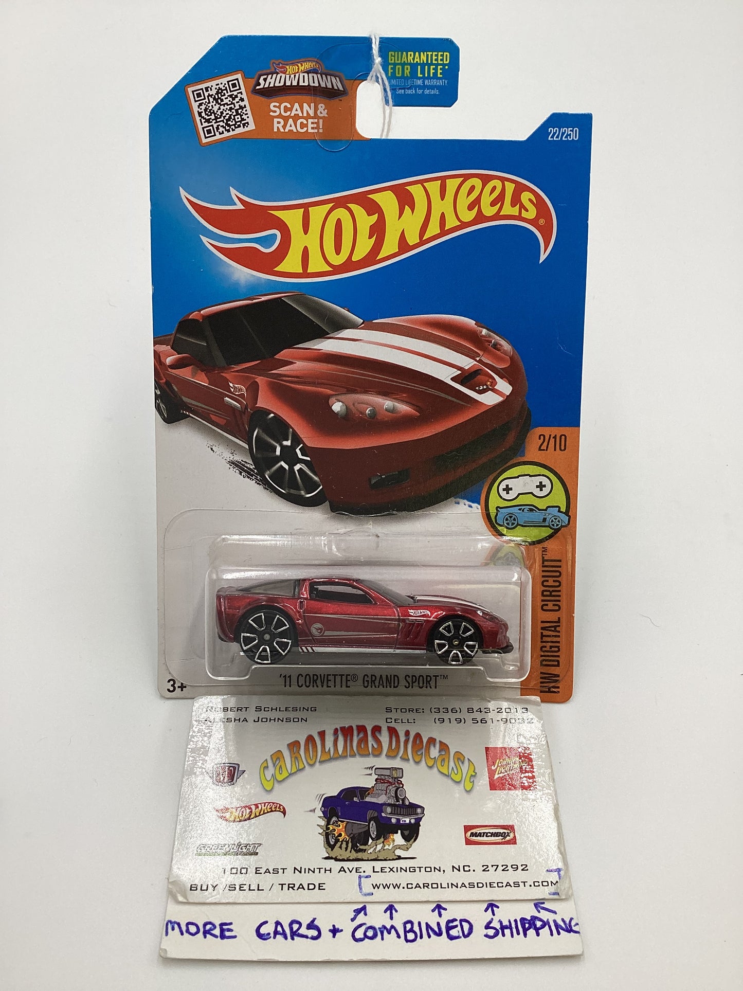 2016 Hot Wheels Treasure hunt #22 11 Corvette Grand Sport