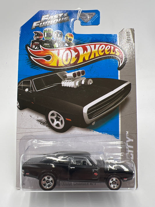 2013 Hot Wheels City #3 Fast & Furious 70 Dodge Charger R/T Black
