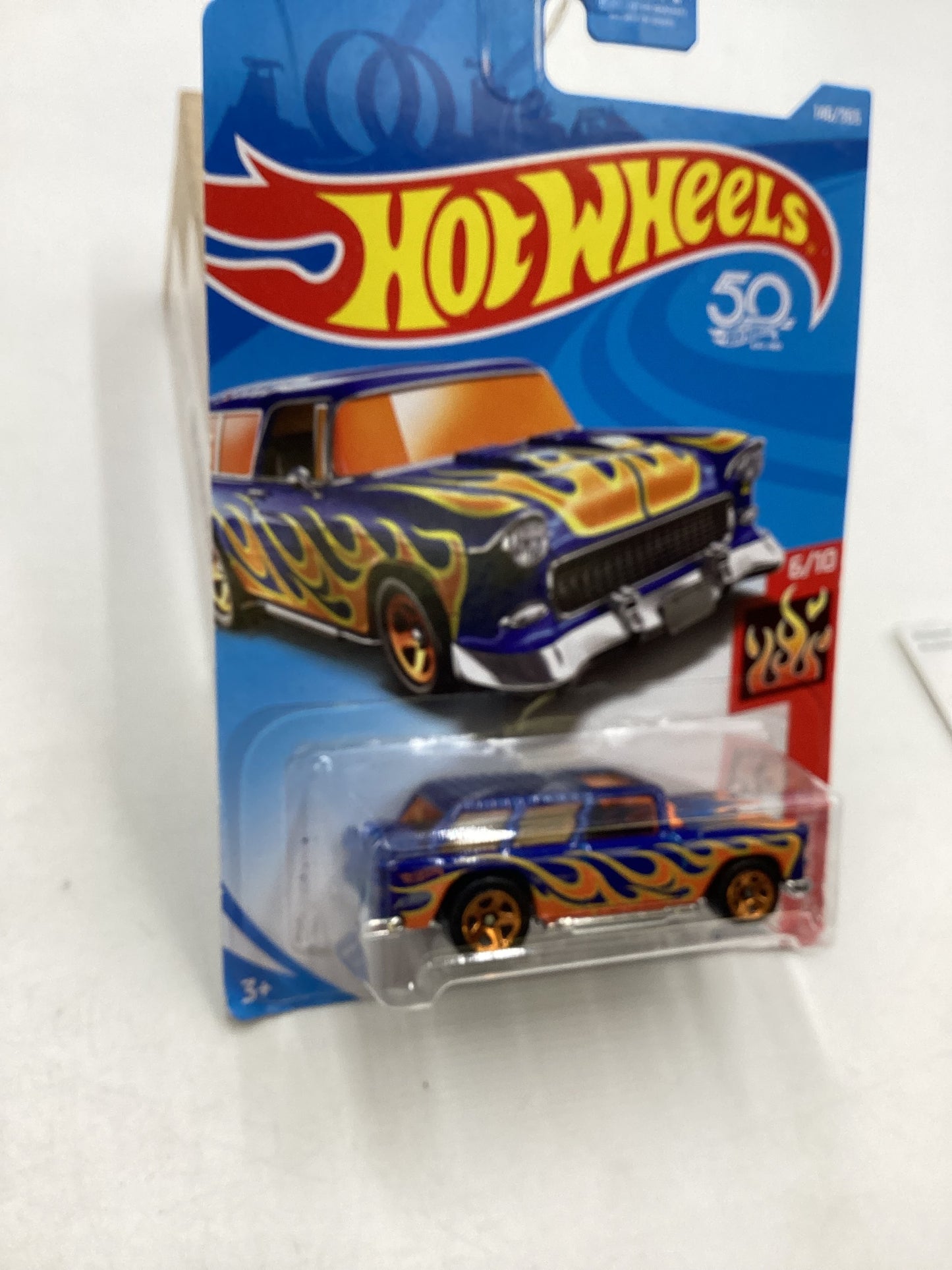 2018 Hot Wheels #146 Blue Classic 55 Nomad 6E