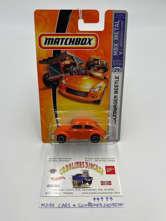 Matchbox #29 1962 Volkswagen Beetle Orange 209A