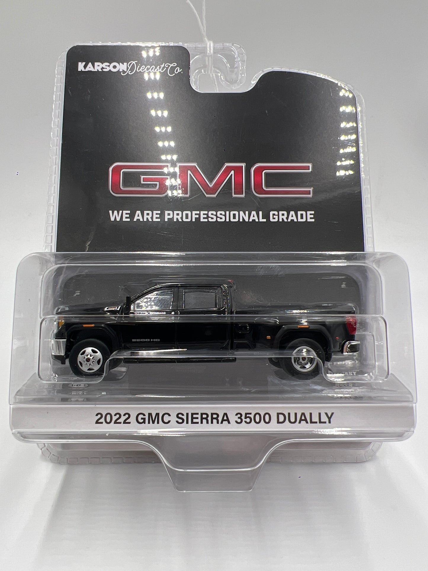 Greenlight x Karson Diecast Co 2022 GMC Sierra 3500 Dually Black