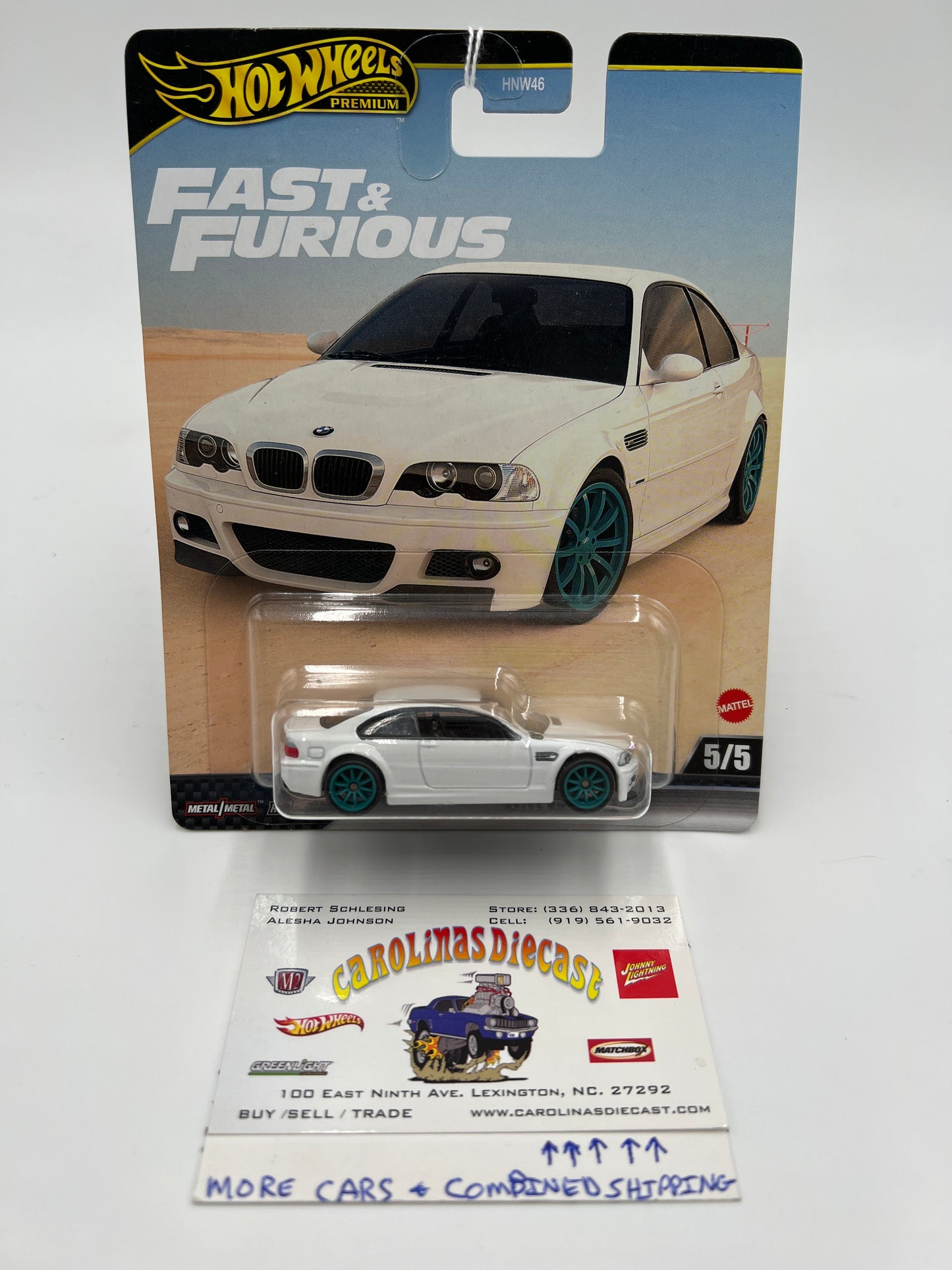 2024 Hot Wheels Gold Label Fast & Furious #5 BMW M3 White 248C