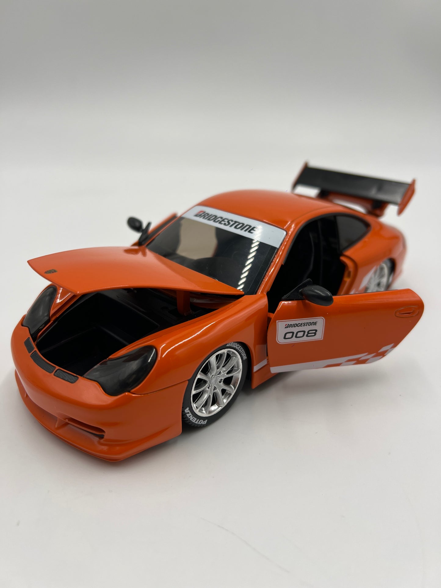 Jada Toys 1/24 Scale Bridgestone #008 Porsche 911 GT3 RS Orange Loose