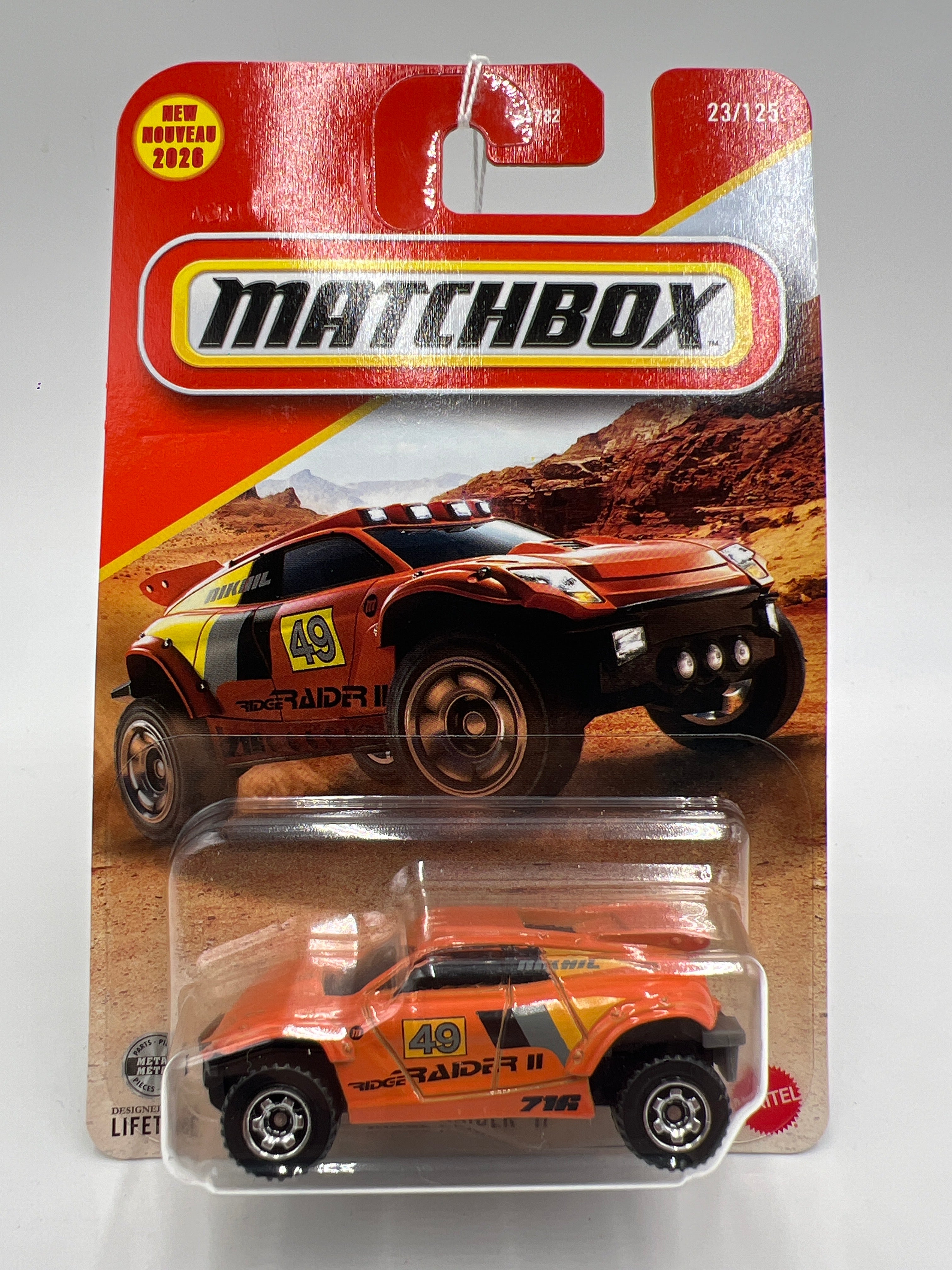 2026 Matchbox #23 Ridge Raider II Orange – carolinasdiecast
