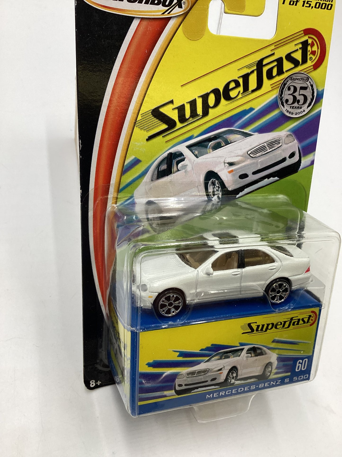 Matchbox 2004 Superfast #60 Mercedes Benz S 500 White 172A