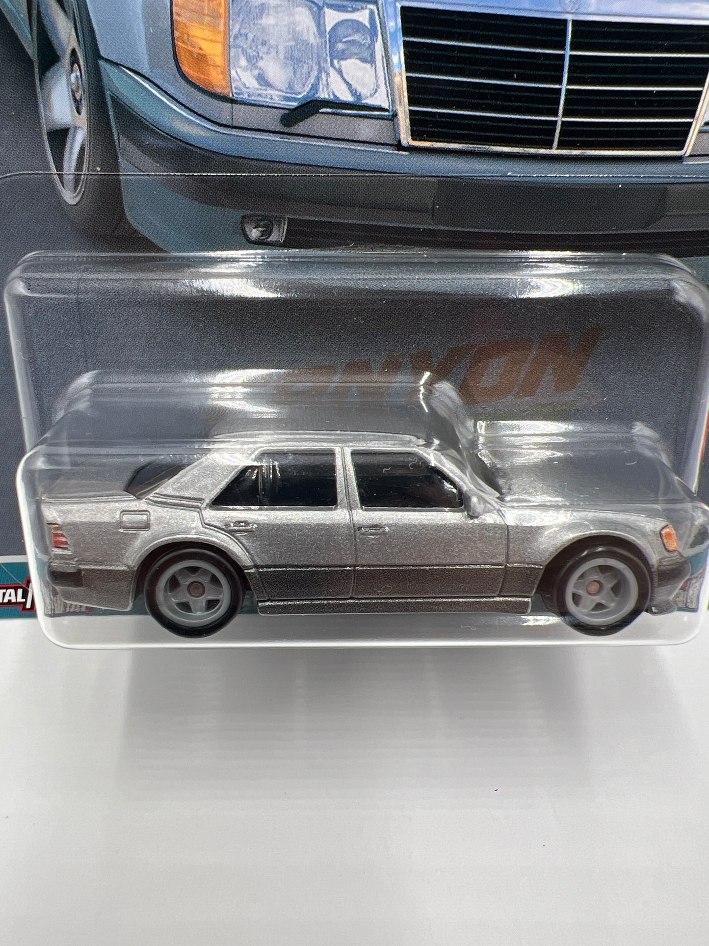 Hot Wheels Premium Canyon Warriors #5 Mercedes-Benz 500 E Silver 255A