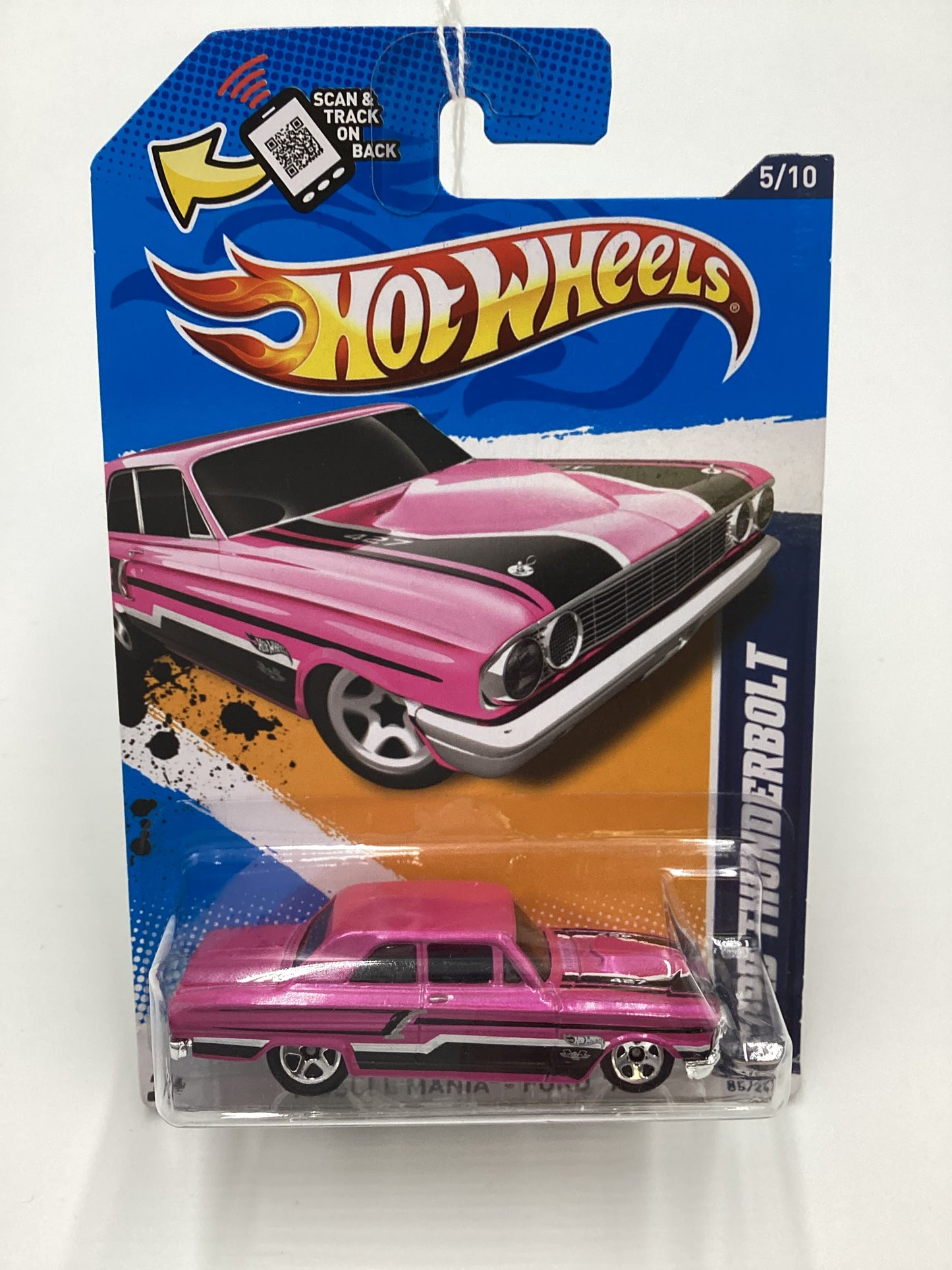 2012 Hot Wheels Ford #85 Ford Thunderbolt Pink Walmart Exclusive