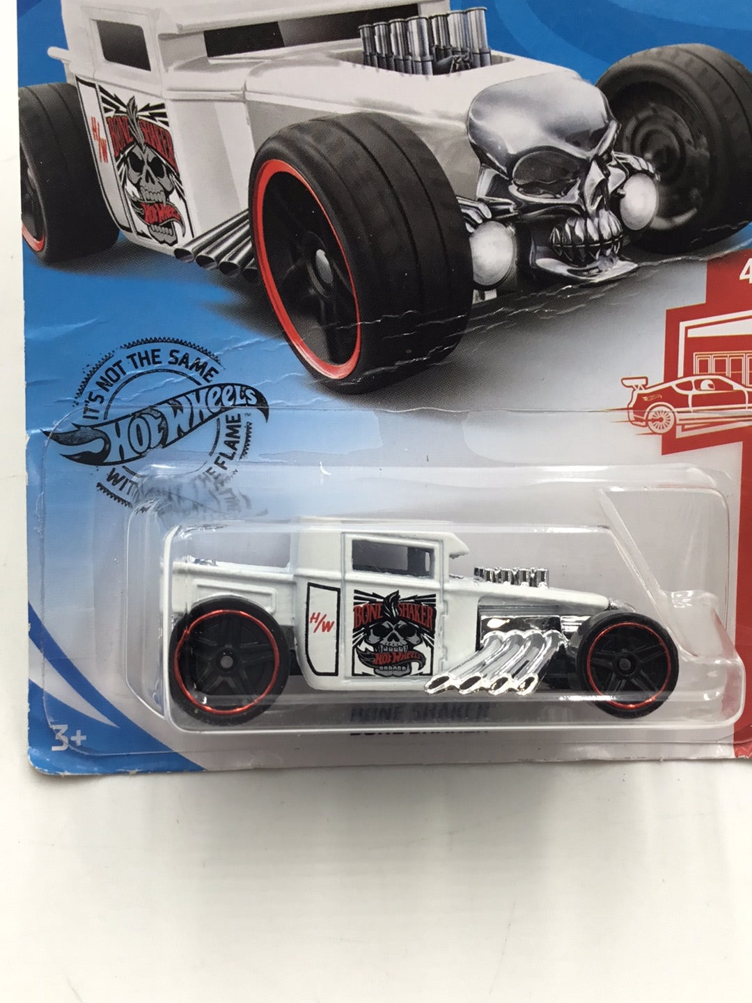 2020 hot wheels red edition #135 Bone Shaker target red (Bad Card) Z9