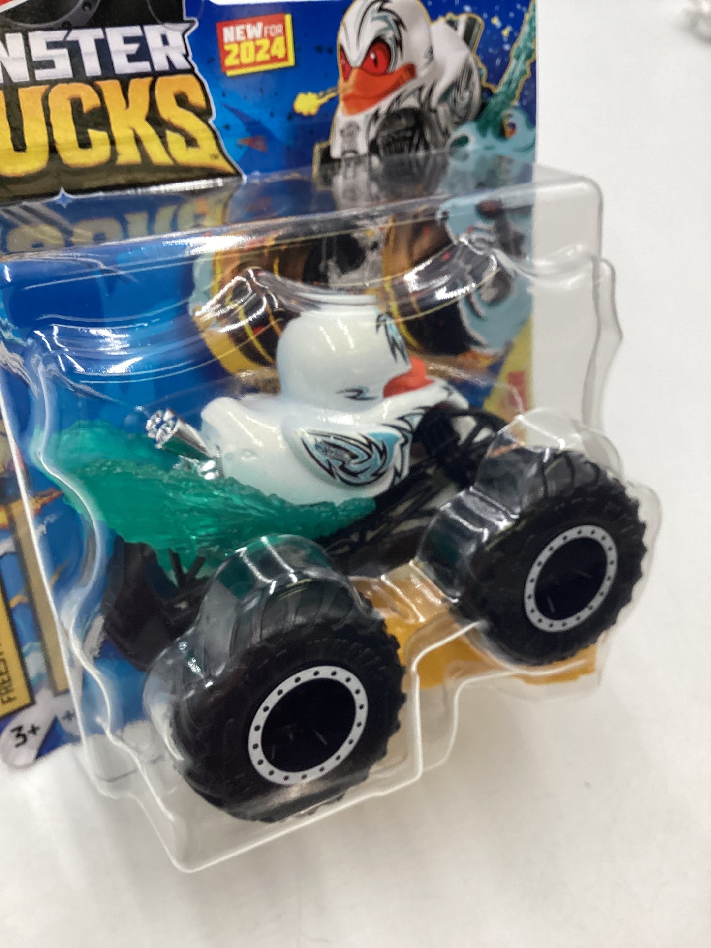2024 Hot Wheels Monster Trucks #11 Duck N Roll White 134B