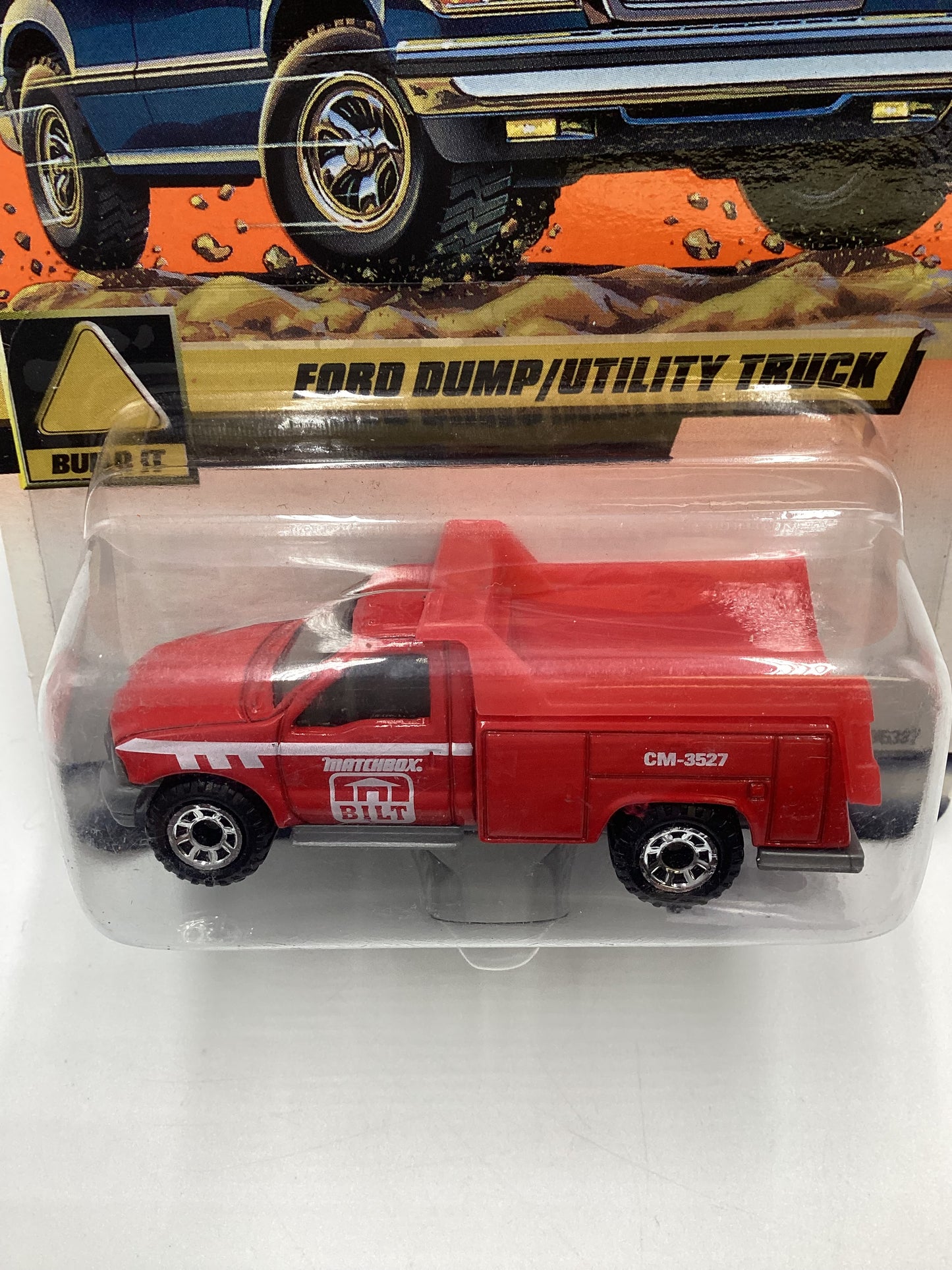 2000 Matchbox #91 Ford Dump/ Utility Truck Red 210C