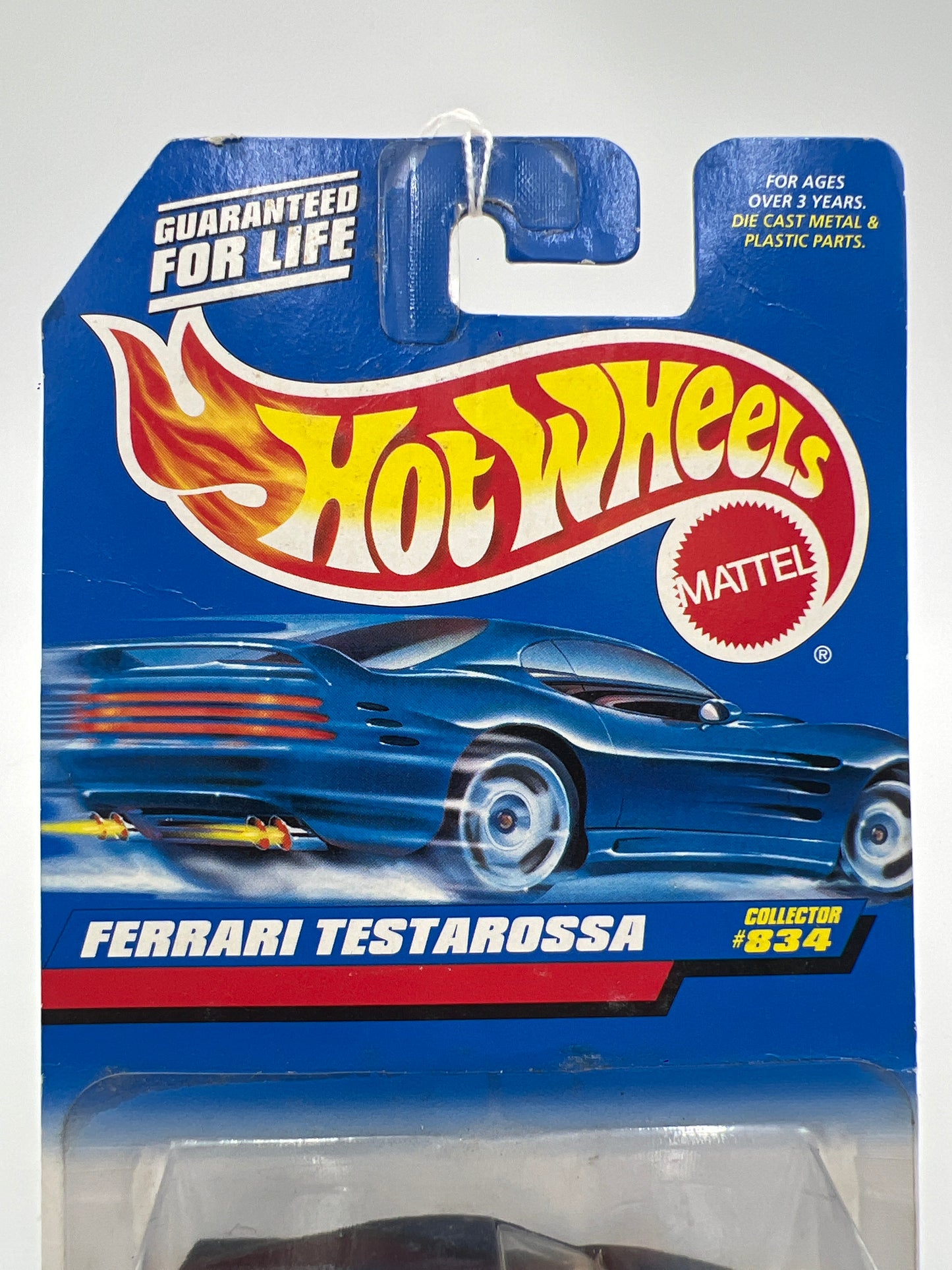 1998 Hot Wheels #834 Ferrari Testarossa Black BW Wheels *Car Not Perfect*