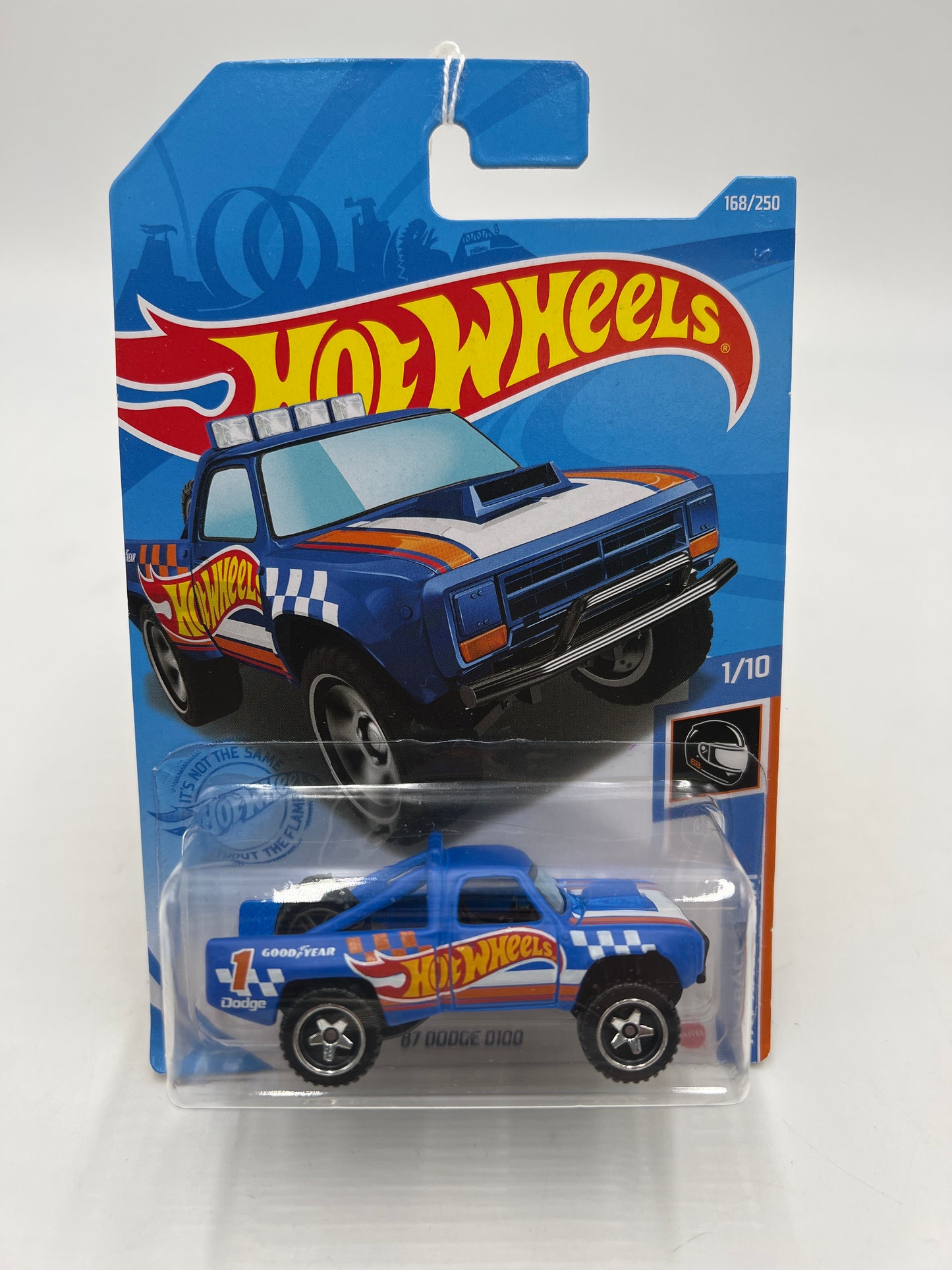 2021 Hot Wheels Race Team #168 87 Dodge D100 Blue 49A