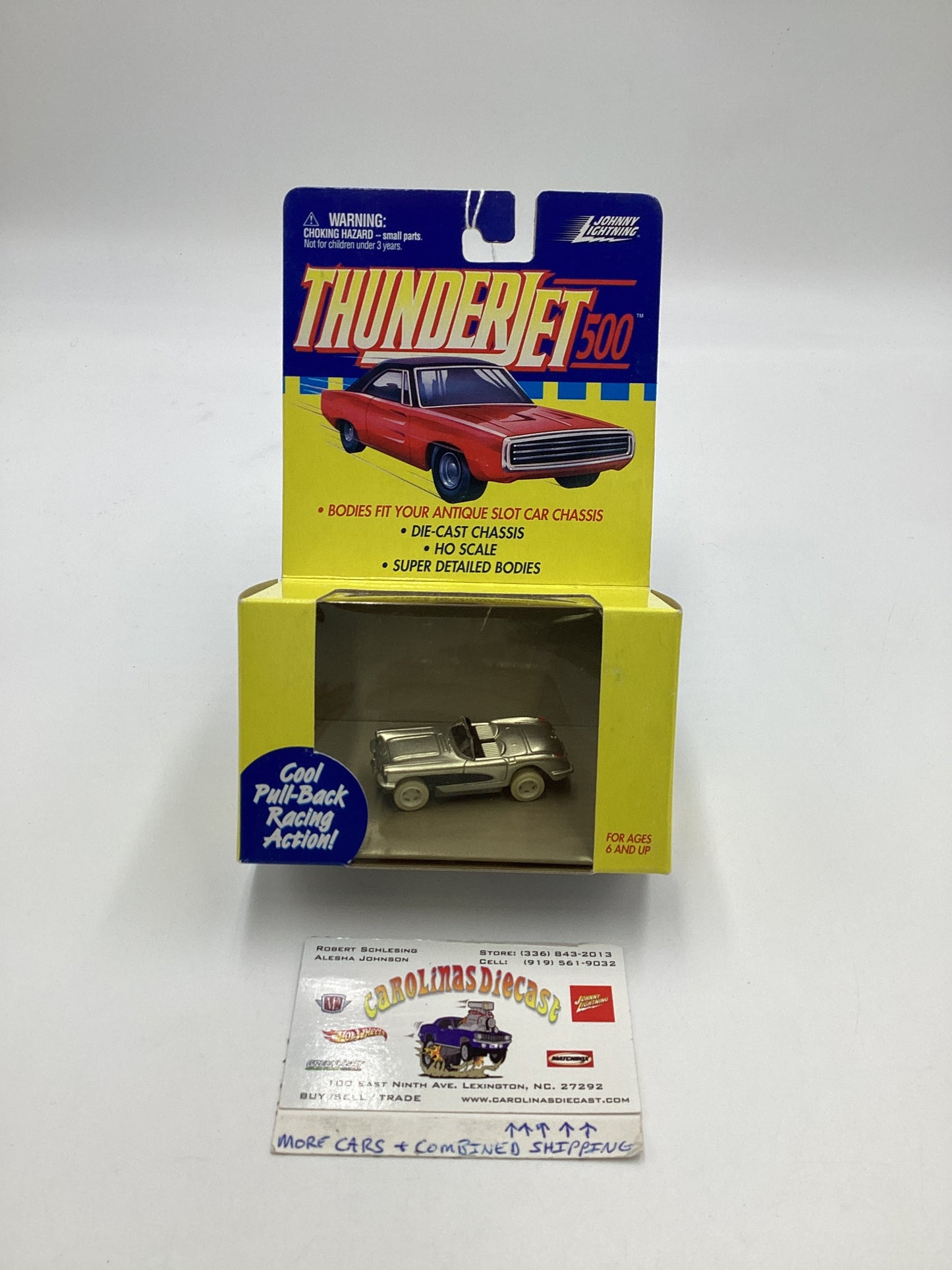 Johnny Lightning Thunderjet 500 Chevy Corvette White Lightning CHASE