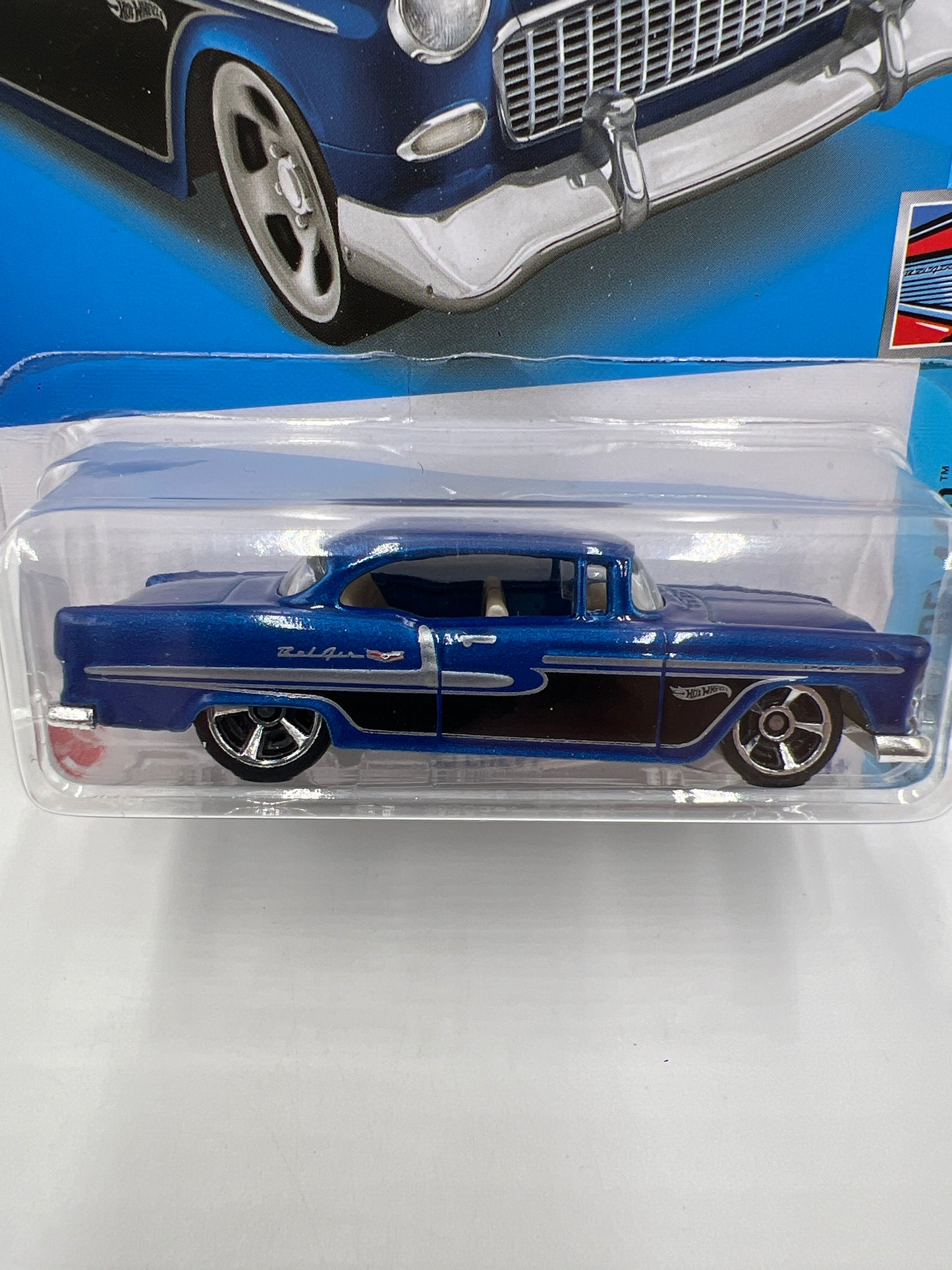 2022 Hot Wheels Chevy Bel Air #20 55 Chevy Blue 10B