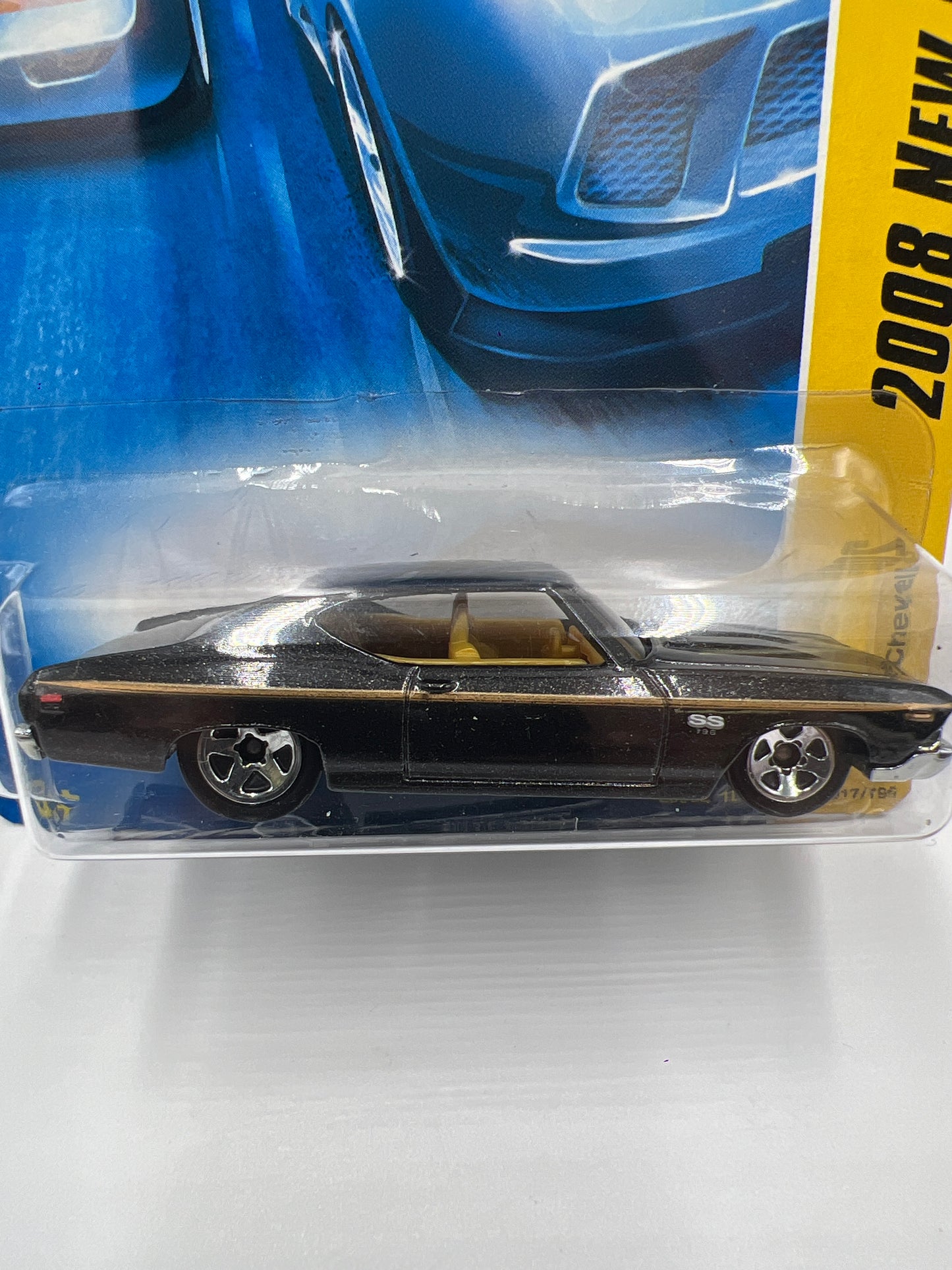 2008 Hot Wheels New Models #17 69 Chevelle Black 5B