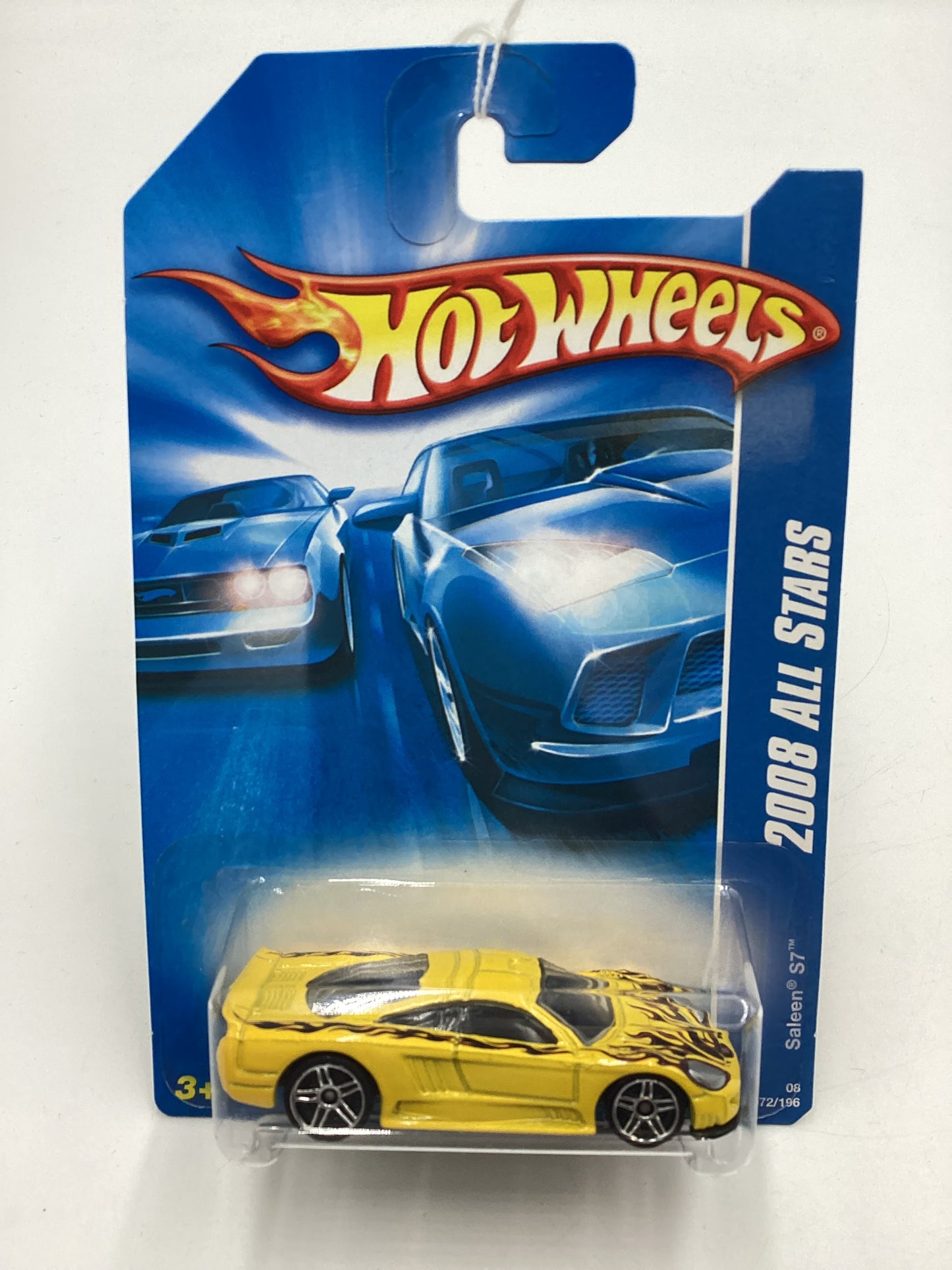 2008 Hot Wheels All Stars #72 Saleen S7 Yellow 28D