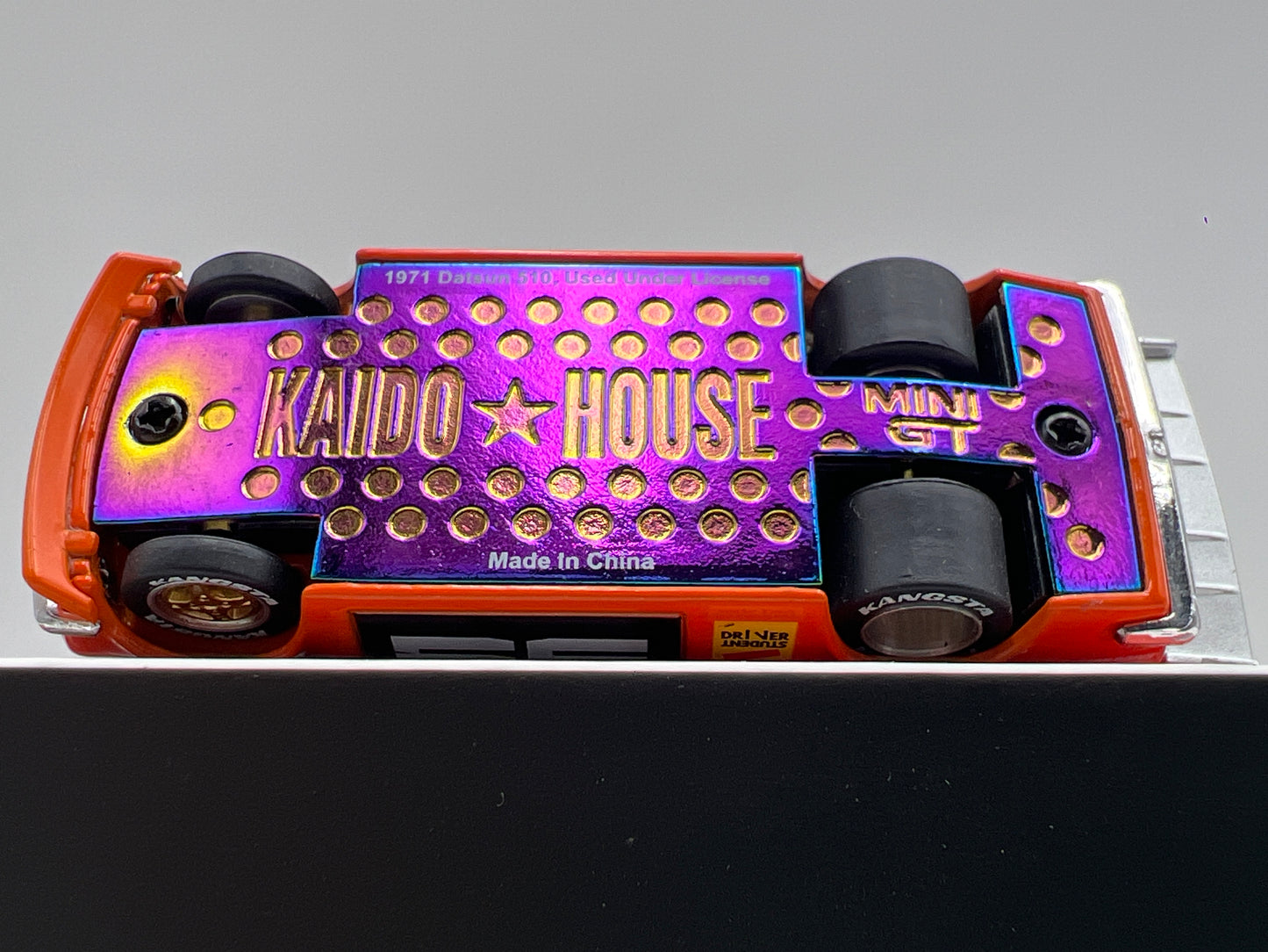 Mini GT Kaido House #004 Datsun 510 Pro Street Orange