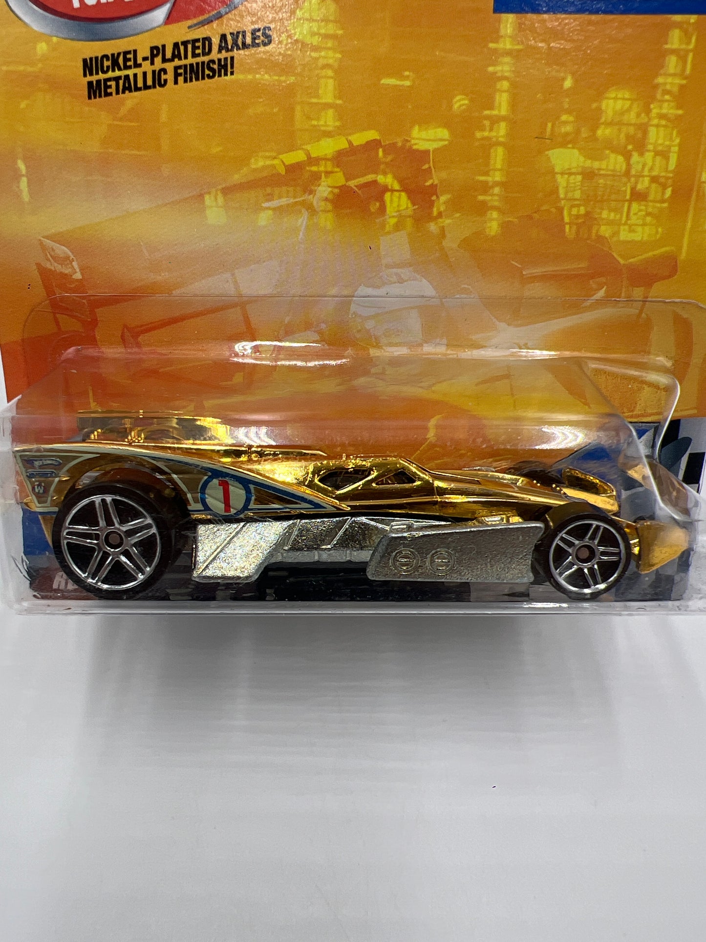 Hot Wheels Target Exclusive Race Aces RD-10 Gold Chrome 159D