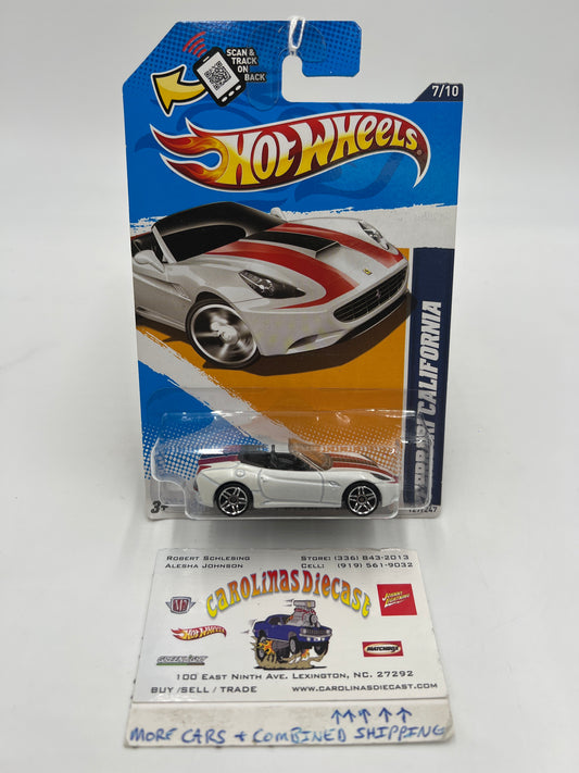 2012 Hot Wheels All Stars #127 Ferrari California White