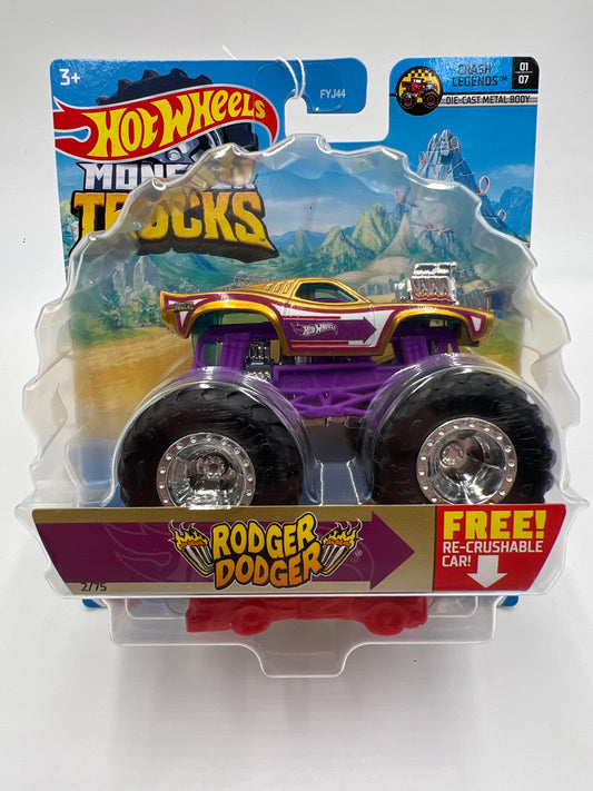 Hot Wheels Monster Trucks Crash Legends #2 Rodger Dodger 131F