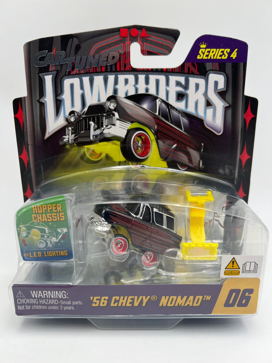 MGA Car Tuned Series 4 Show Glow Lowriders #6 56 Chevy Nomad Black/Red