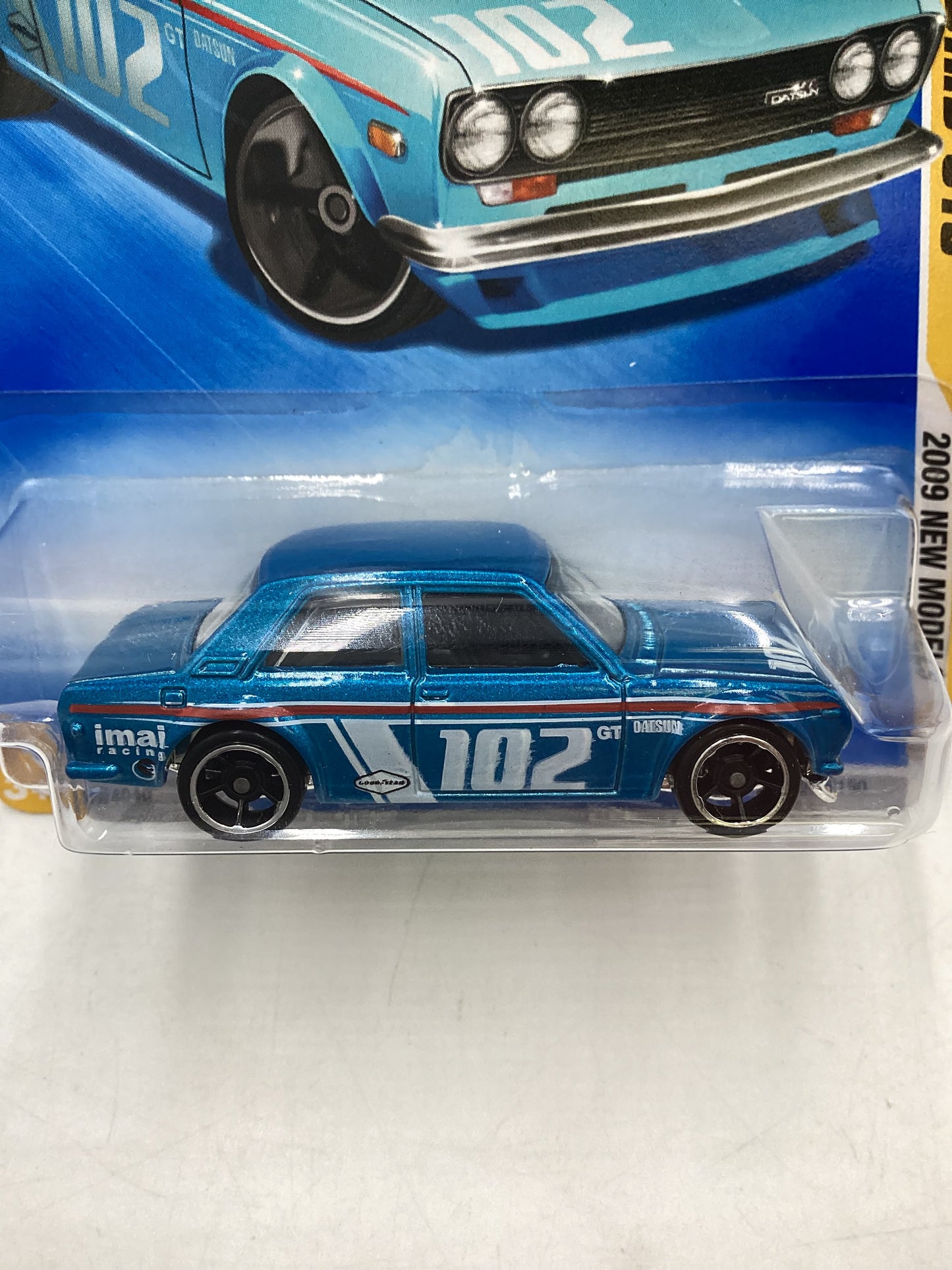 2009 Hot Wheels #037 Datsun Bluebird 510 Blue (SR)