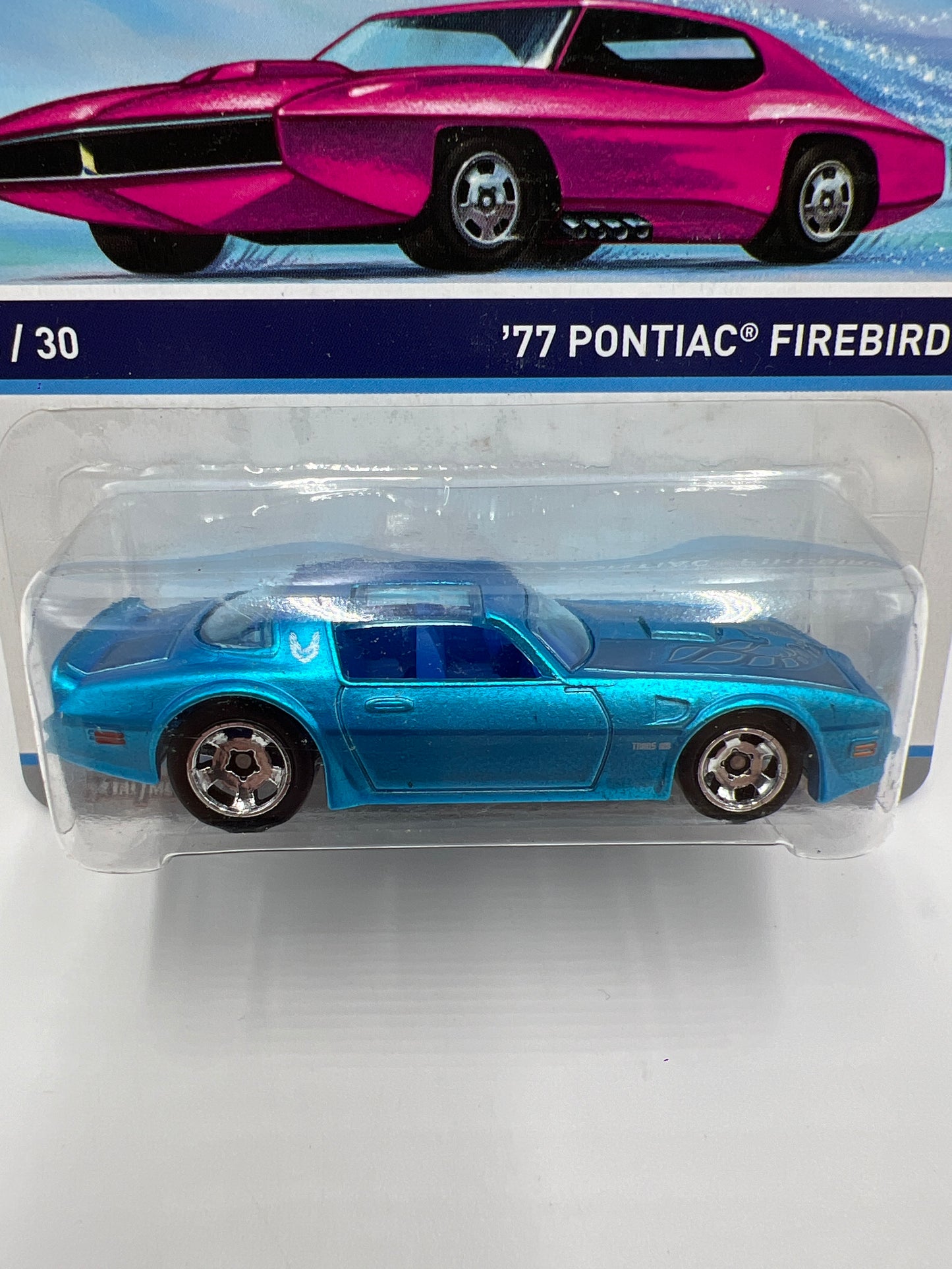 Hot Wheels Cool Classics #4 77 Pontiac Firebird Spectrafrost Blue W/Protector