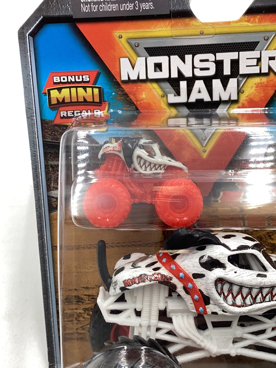 2024 monster jam Monster Mutt Dalmatian with mini Monster Mutt Dalmatian regalo 134E