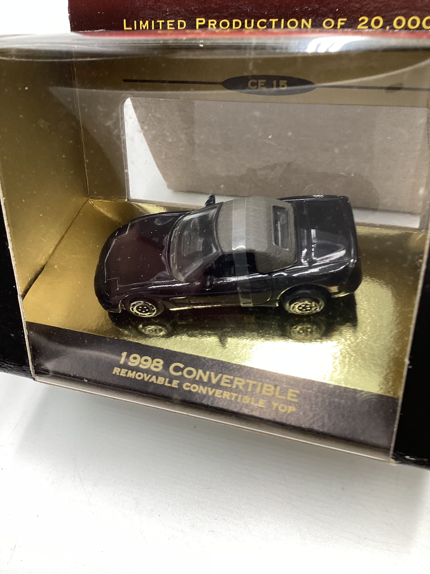Micro Machines Collectors Edition Corvette Series 1 1998 Convertible Black 1/20000 SR CE 15