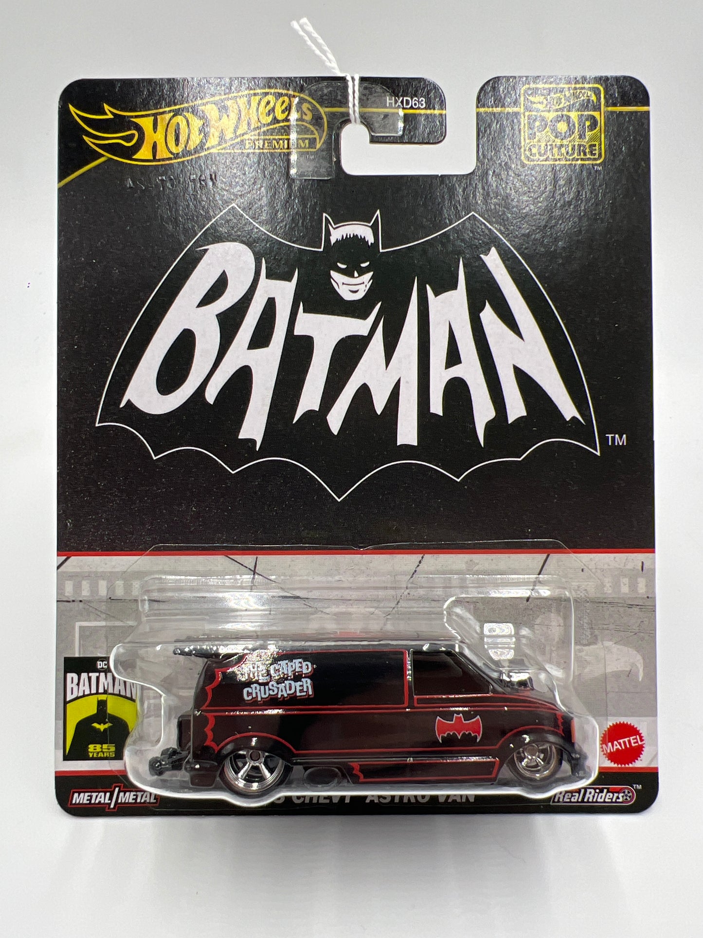 2024 Hot Wheels Gold Label Pop Culture Batman 1985 Chevy Astro Van Black 267A