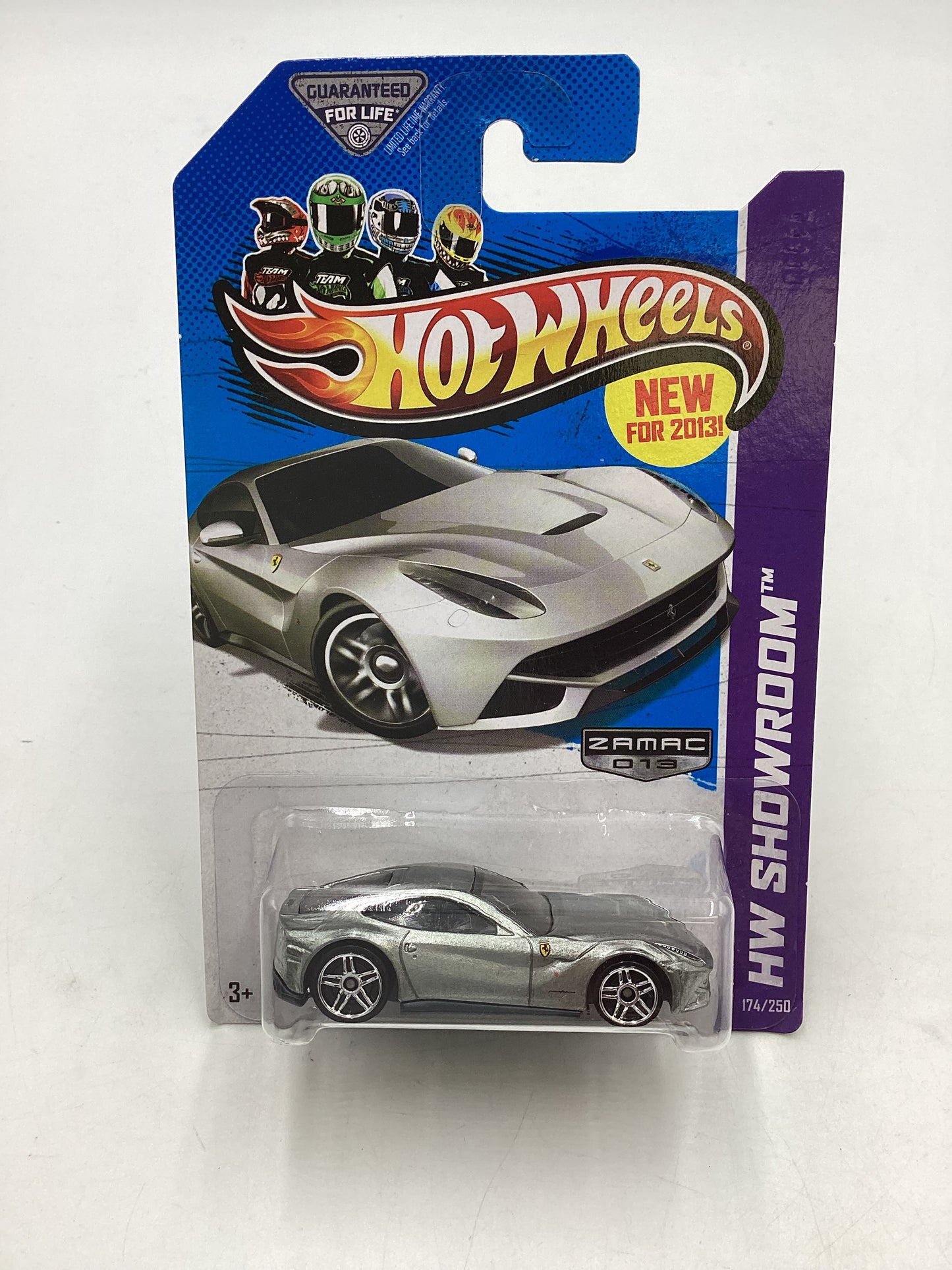 2013 Hot Wheels #174 Zamac FerrariF12Berlinetta with protector