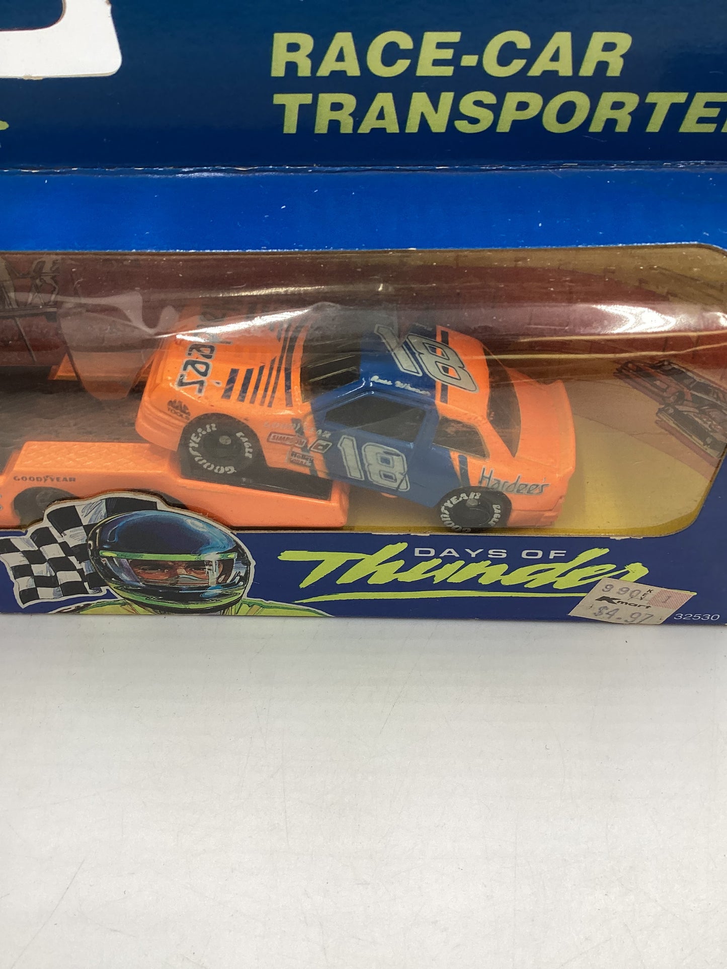 Matchbox Days of Thunder #32530 Race Car Transporter Hardees SR