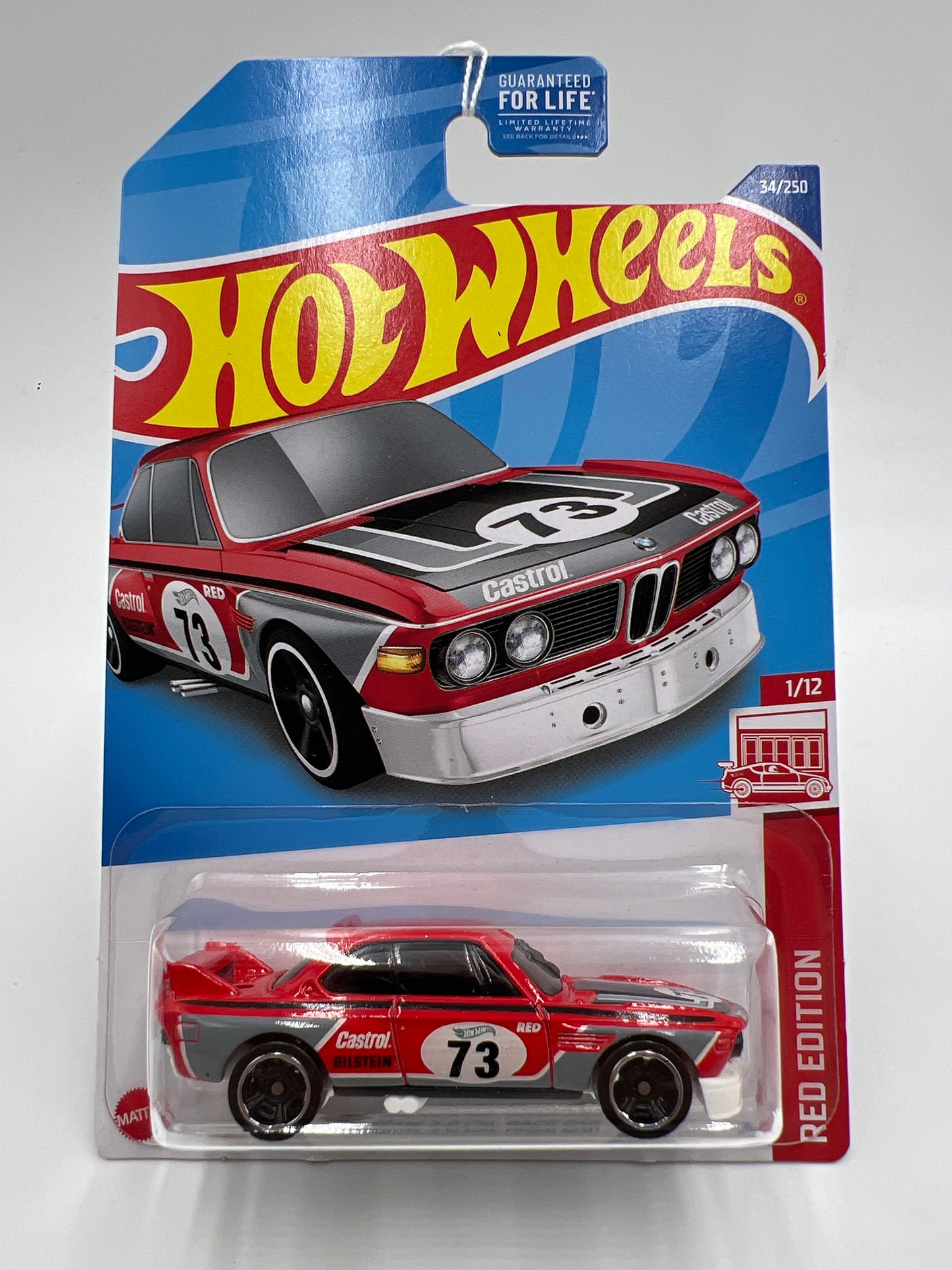 2022 Hot Wheels Target Exclusive Red Edition #34 73 BMW 3.0 CSL Race Car Red 145H