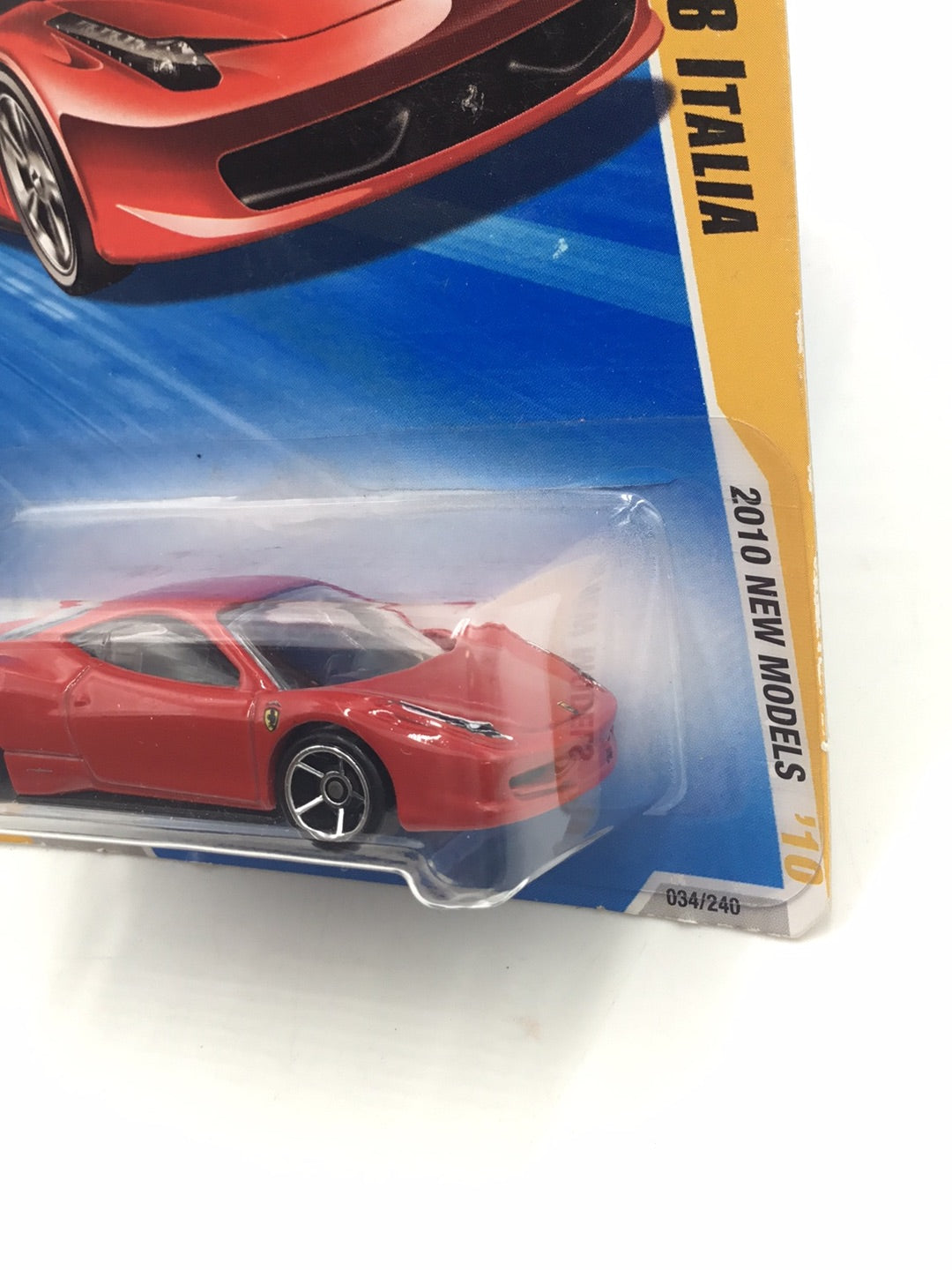 2010 Hot Wheels #34 Ferrari 458 Italia