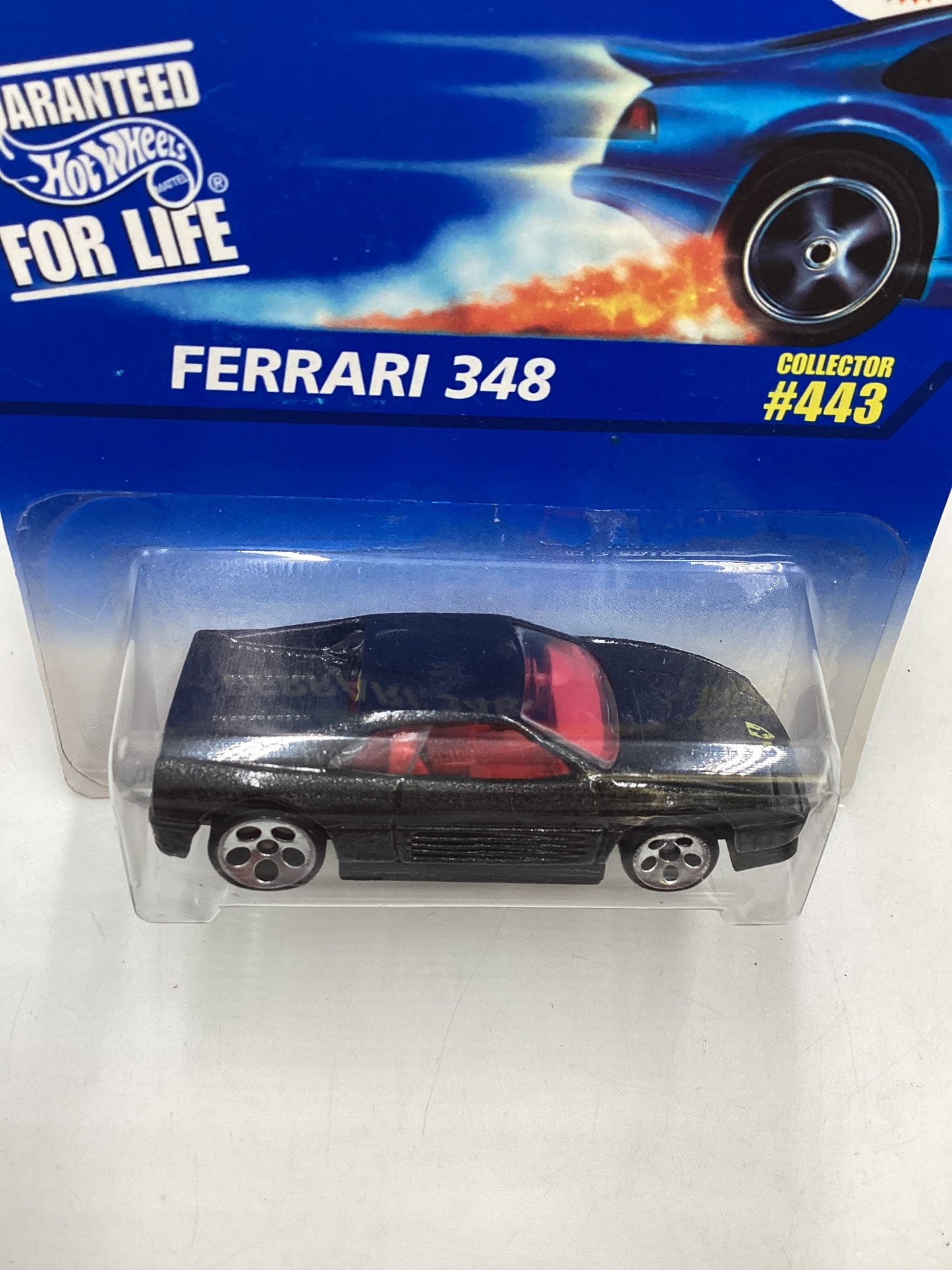 2007 Hot wheels #443 Black Ferrari 348