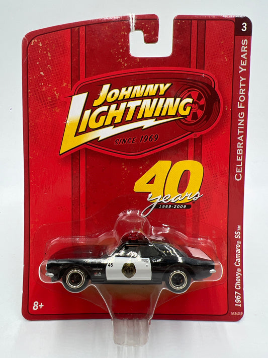 Johnny Lightning Small Card 1967 Chevy Camaro SS Police