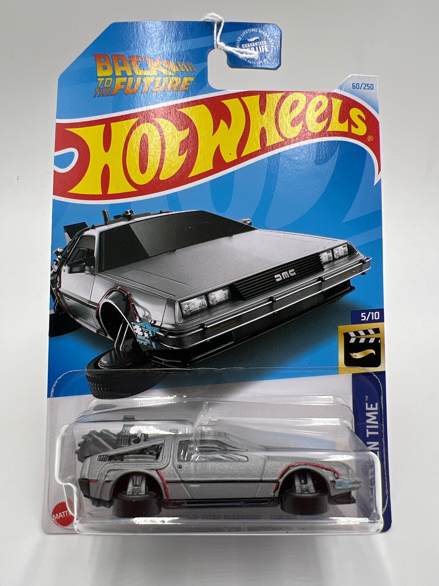 2024 Hot Wheels Screen Time #60 Back to the Future Time Machine Hover Mode Blister Not Perfect 123B