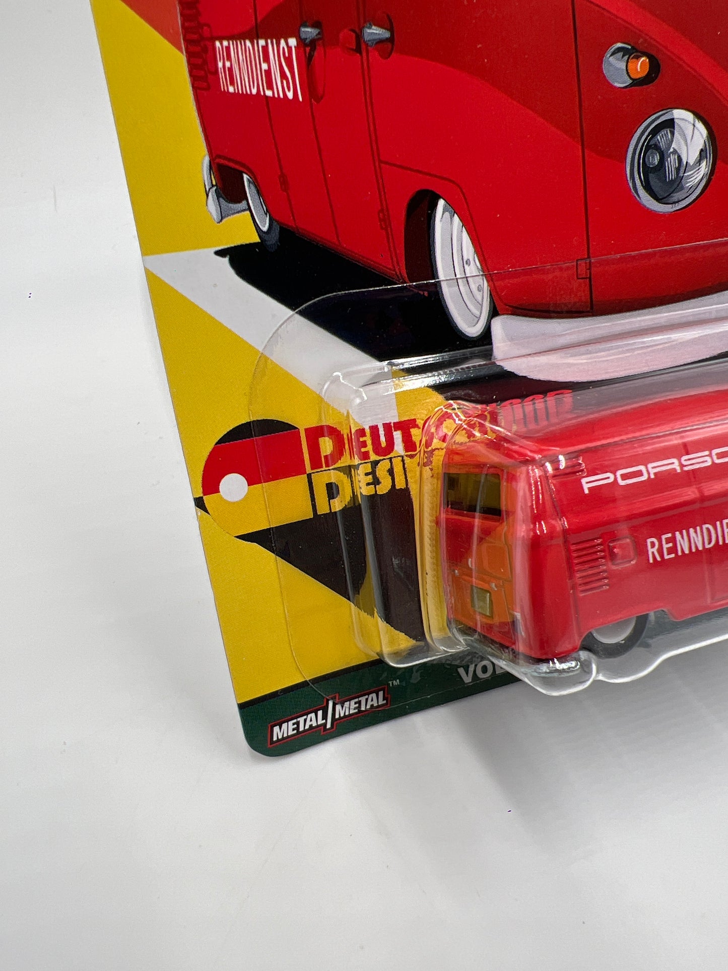 Hot Wheels Premium Deutschland Design #2 Volkswagen T1 Panel Bus Red 258A